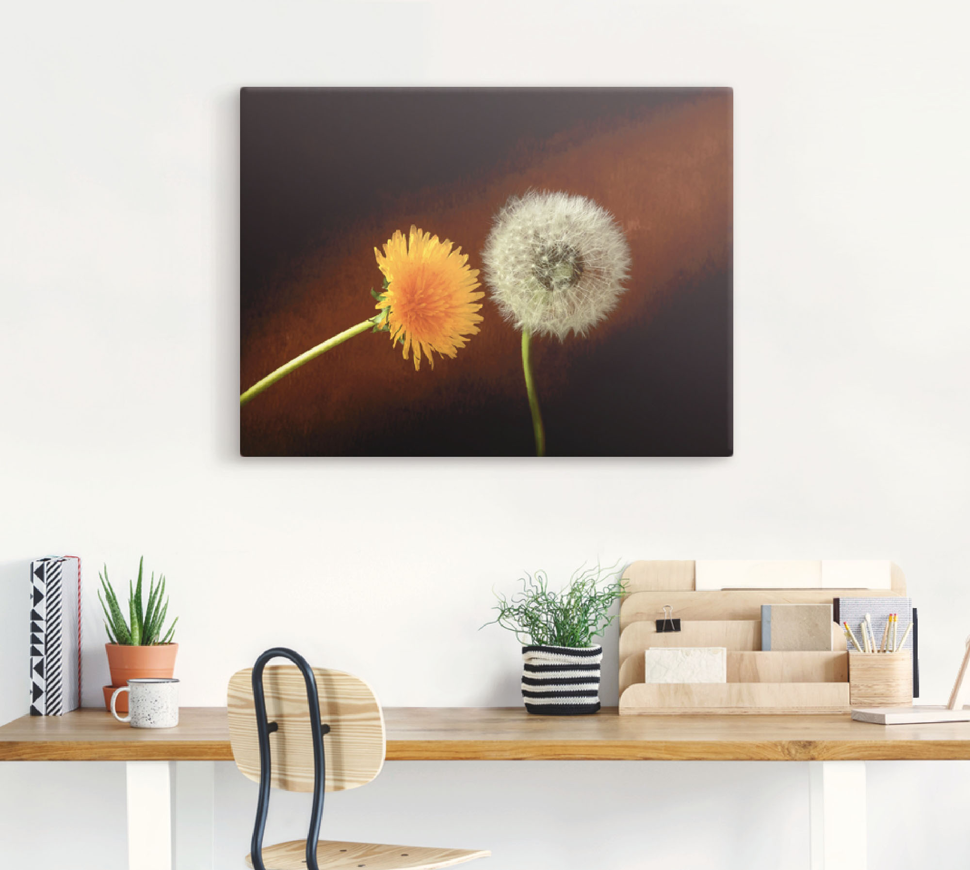 Thumbnail - Artland Leinwandbild "Pusteblume Löwenzahn", Blumen, (1 St.), auf Keilrahmen gespannt
