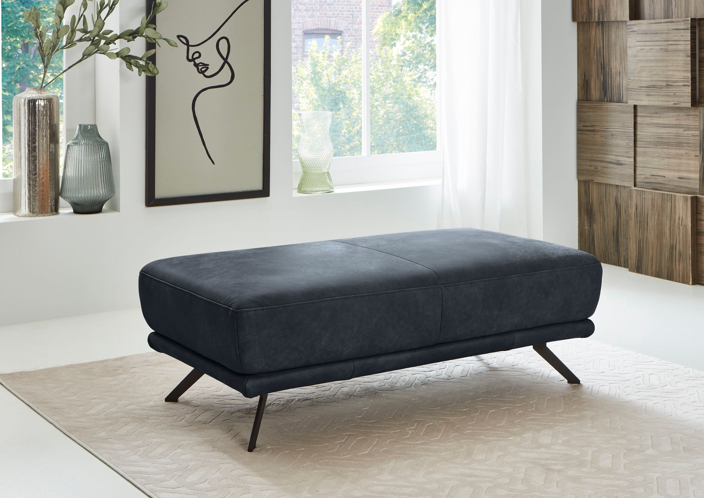 Die PlanBar Hocker »PN-EM22041«, hochwertige Kaltschaumpolsterung, stylische Metallfüße