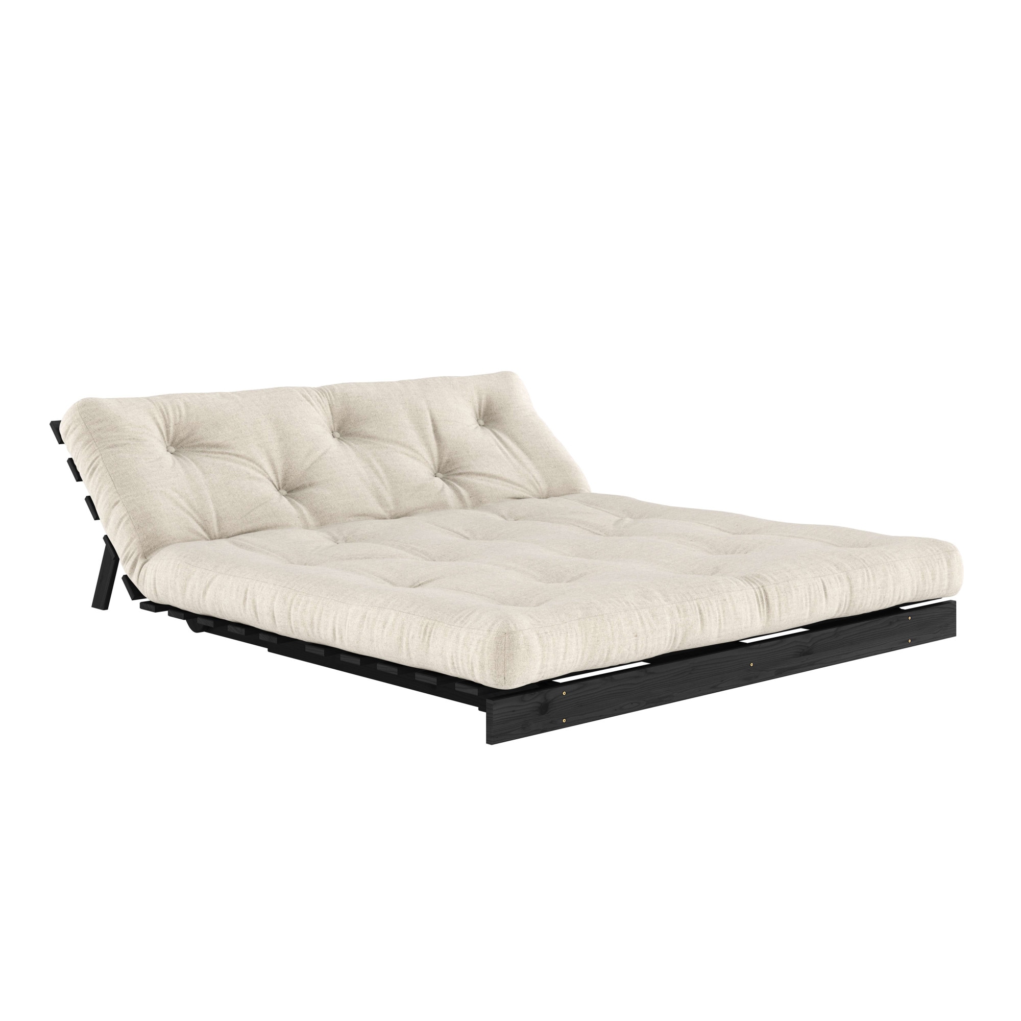 Karup Design Daybett "Roots Sofa Bed, Schlafsofa, Bettfunktion, FSC-Massivholz" 2 tlg. Inkl. Futonmatratze, Made in Europe, langlebig, B: 140 oder 160 cm