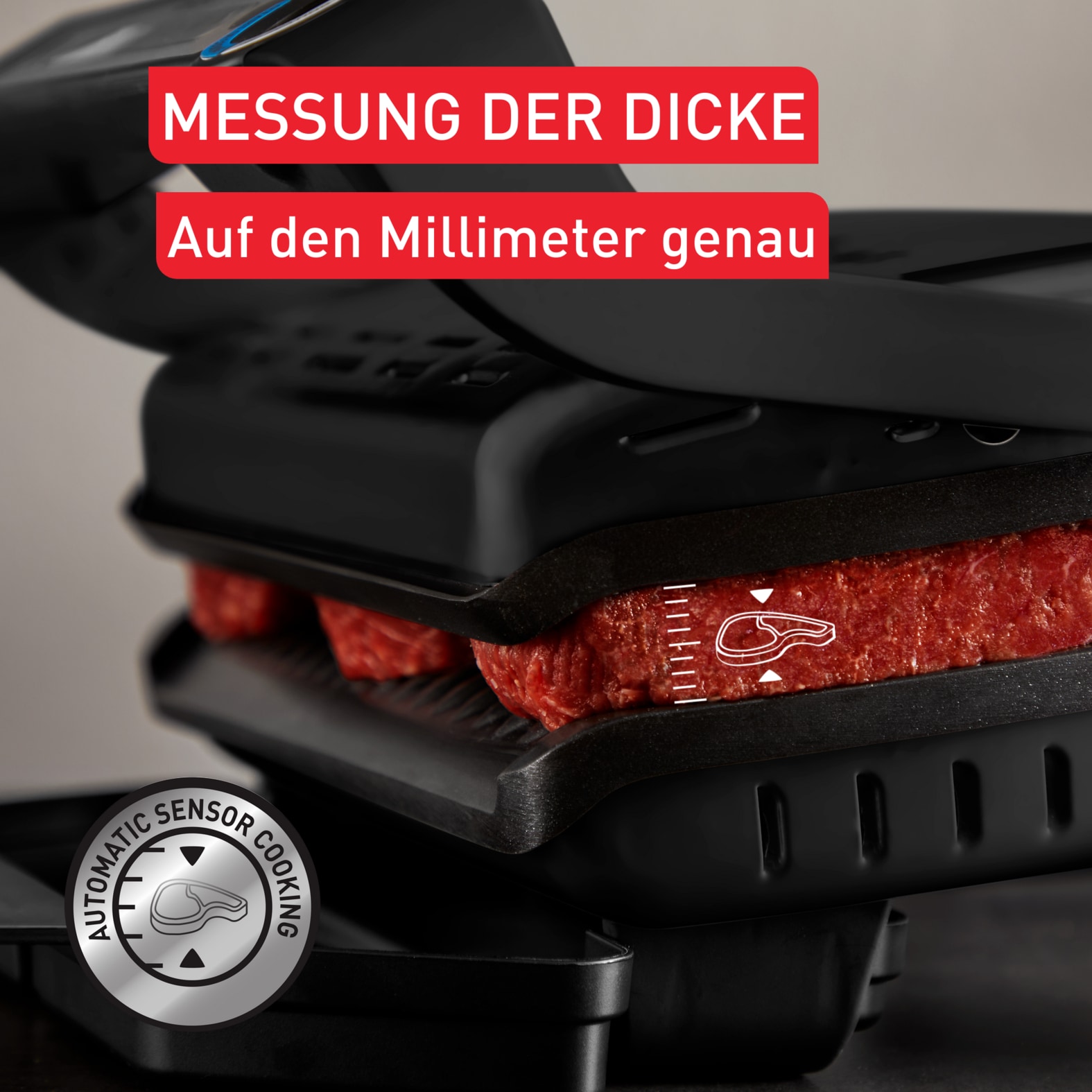 Tefal Kontaktgrill »OptiGrill+ XL, erneuerte Kochstufenanzeige, 9 automatische Programme«, 2000 W, ein manuelles Programm, spülmaschinengeeignete Platten, GC7278