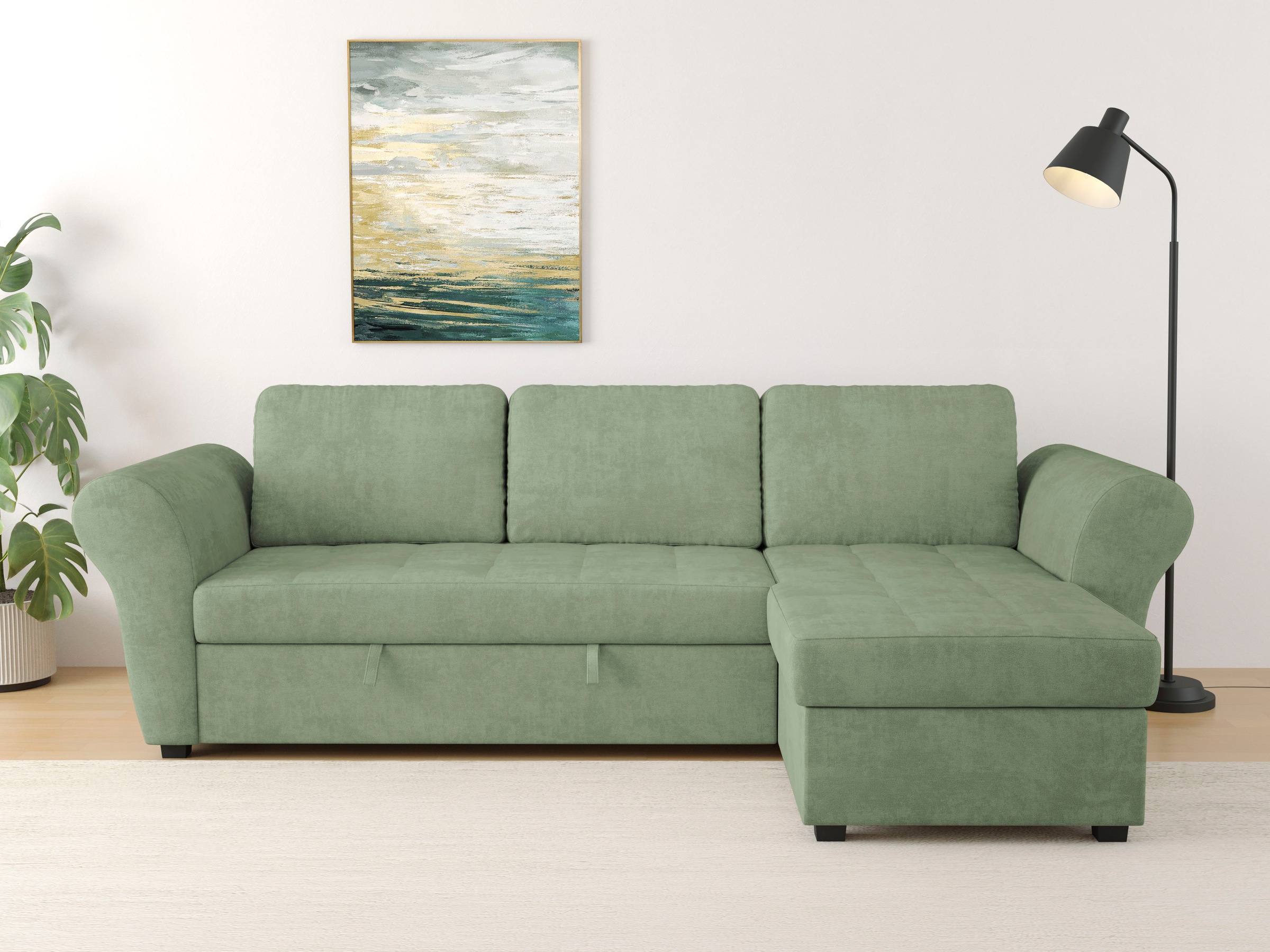 Trends by HG Ecksofa "Lasse L-Form, B: 259 cm" mit Bettfunktion & Bettkaste günstig online kaufen