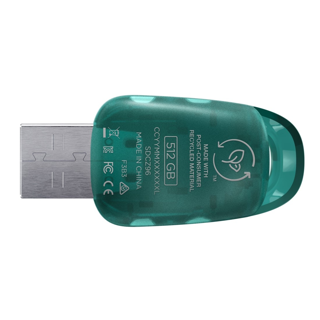 Sandisk USB-Stick »Cruzer Ultra Eco 512GB, USB 3.2, Gen. 1, 100MB/s, 5 Jahre Garantie«, (Lesegeschwindigkeit 100 MB/s)