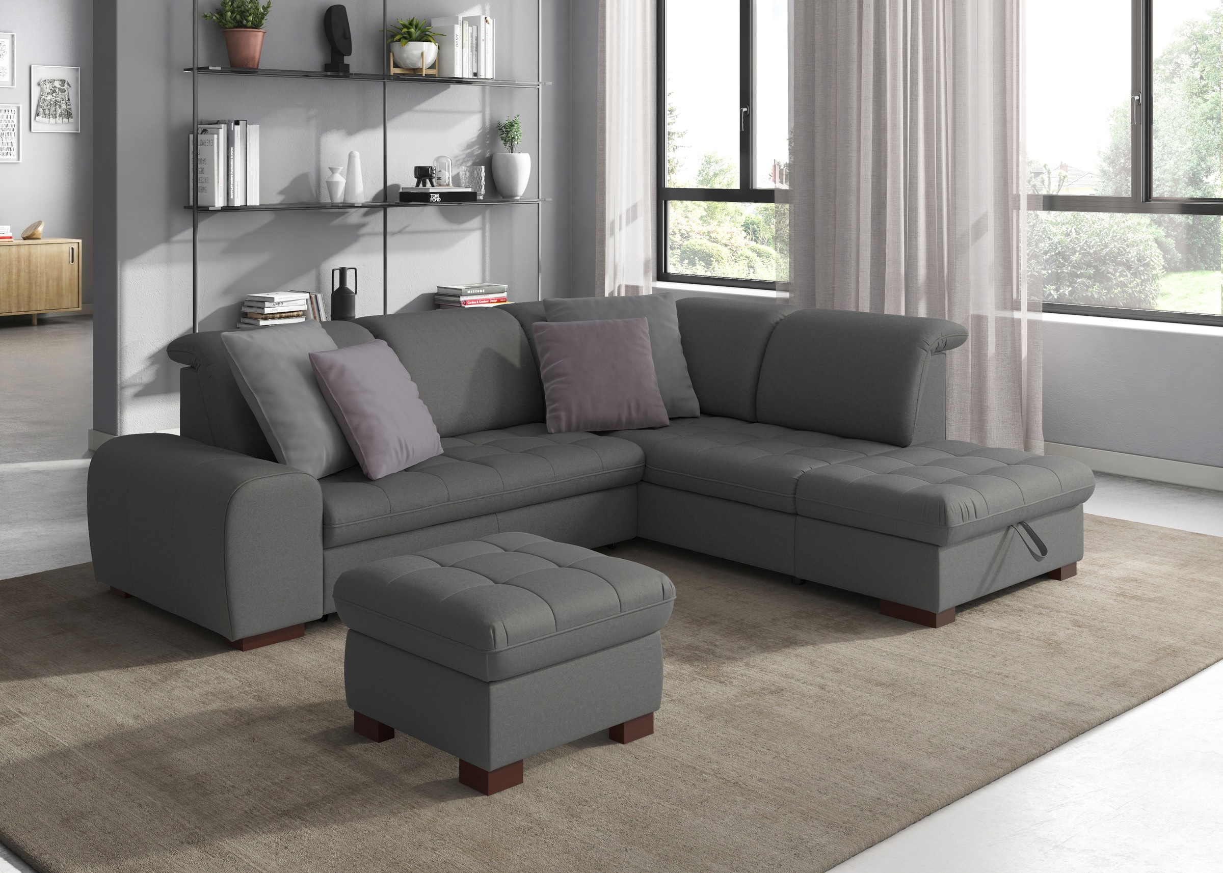 sit&more Ecksofa "Luxor L-Form", wahlweise mit Bettfunktion, Stauraum und K günstig online kaufen