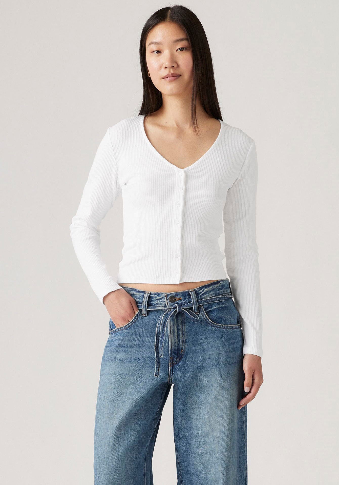Levis Strickjacke, mit Knopfleiste und in Struktur-Optik günstig online kaufen