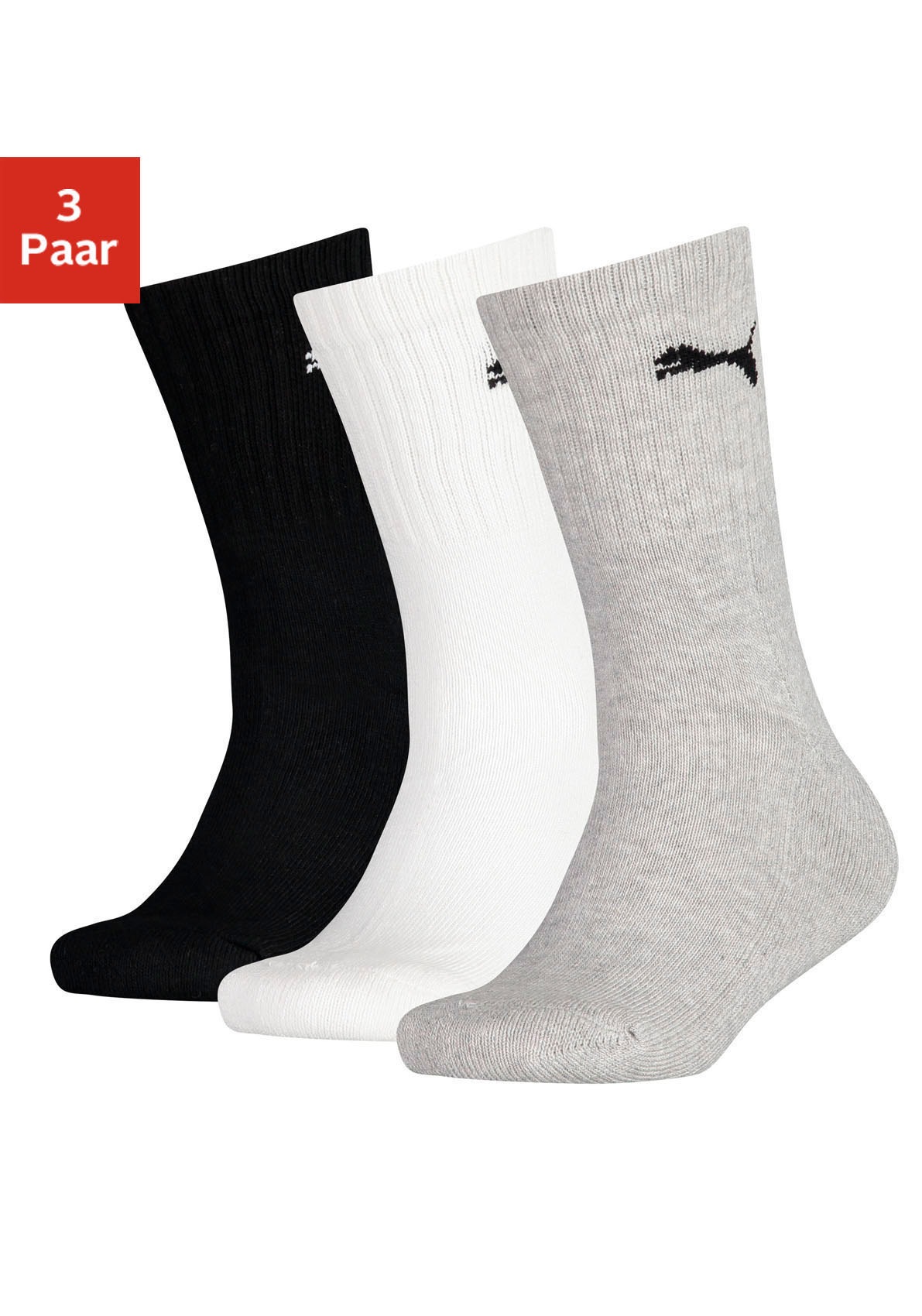 PUMA Kojinės sportui (3 poros) Junior su Kl...