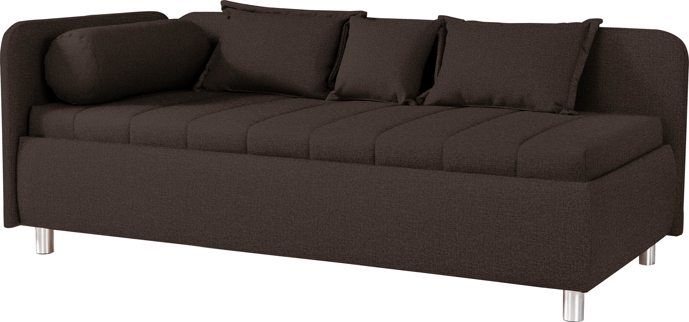 alina Schlafsofa »Kiana« mit Bettkasten und Zierkissen, Liegefläche 90/200 cm oder 100/200 cm