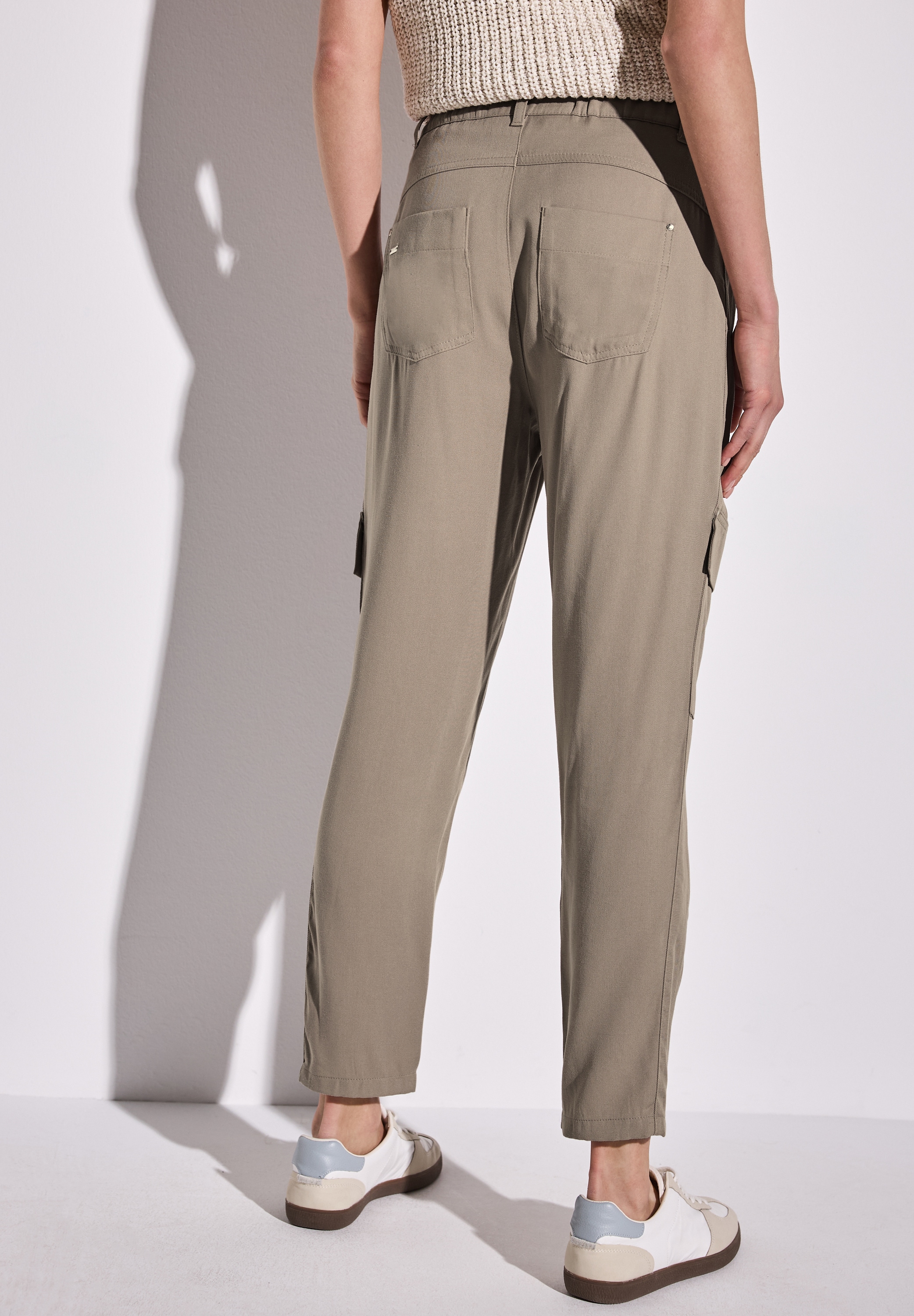 STREET ONE Paperbag-Hose, im Cargo-Look