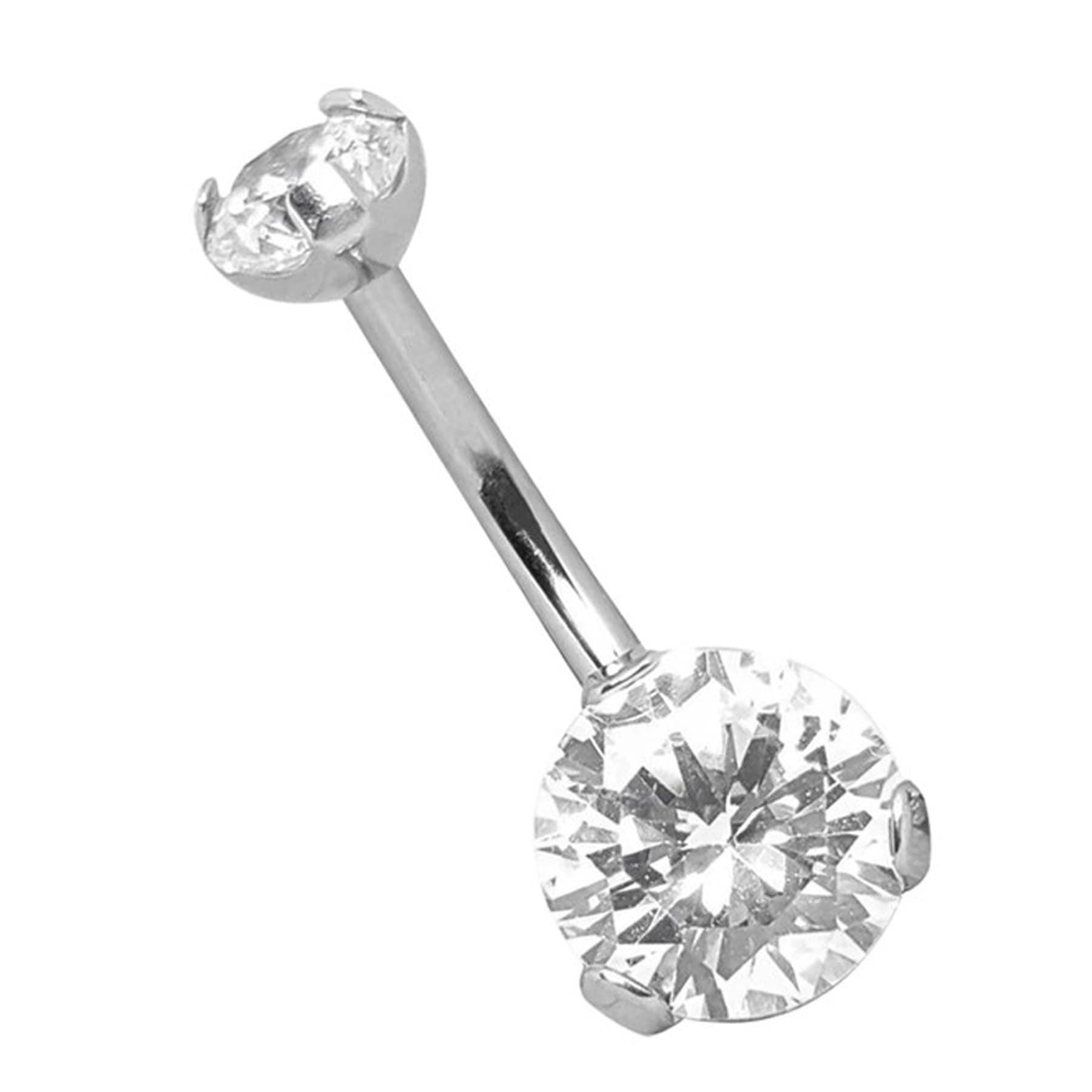 Bauchnabelpiercing »Piercing  Bauchnabelpiercing«, Mit 8 mm gefasstem Stein und 5 mm...