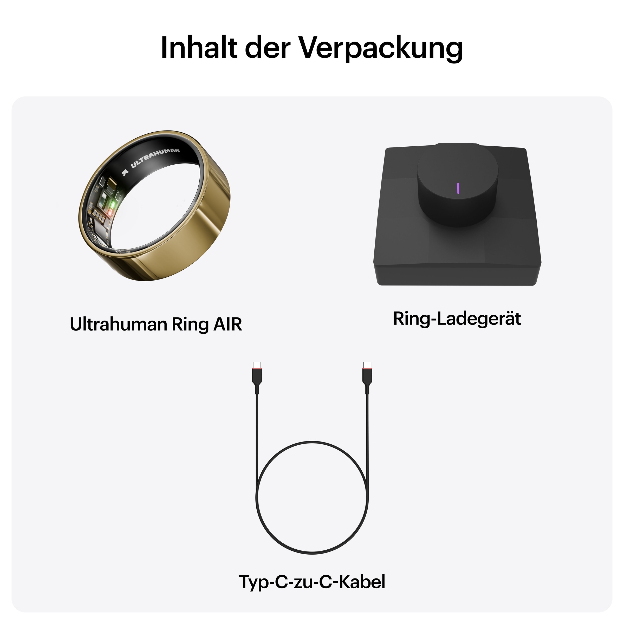 Ultrahuman Activity Tracker »Smartring AIR - Size 14« Schlaf- und Fitness-Tracker für Frauen und Männer