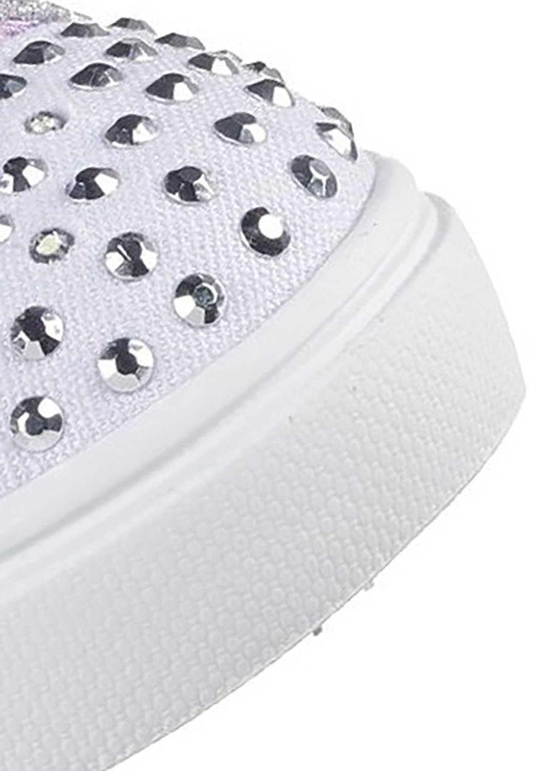Skechers Lauflernschuh »TWINKLE SPARKS LIGHTS«, Sneaker,Blink,-Klettschuh mit Glitzer, Größenschablone zum Download
