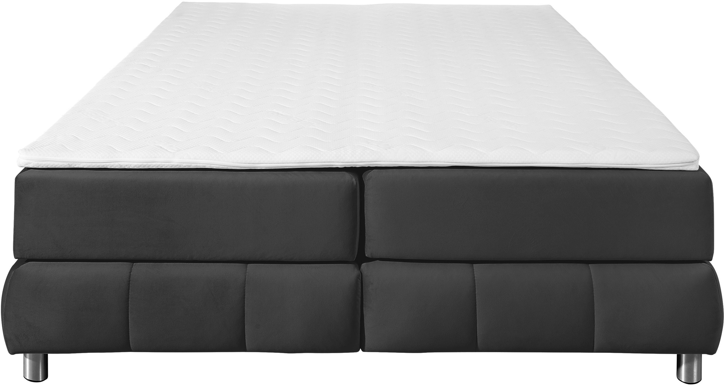 Home Affaire Salo Boxspring Bed Anthracite 186x206cm 5