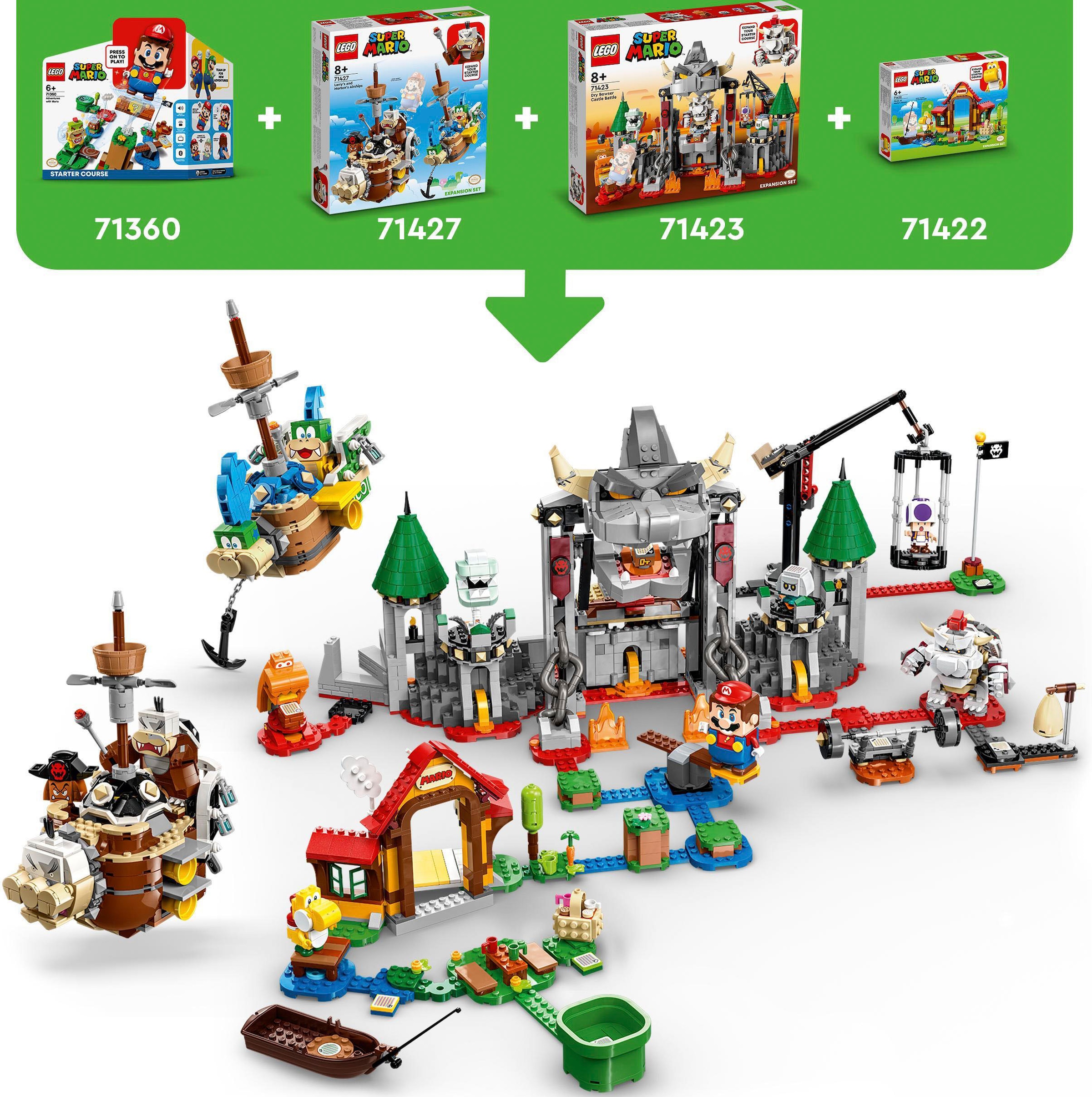 LEGO® Konstruktionsspielsteine »Knochen-Bowsers Festungsschlacht (71423), LEGO® Super Mario«, (1321 St.), Erweiterungsset; Made in Europe
