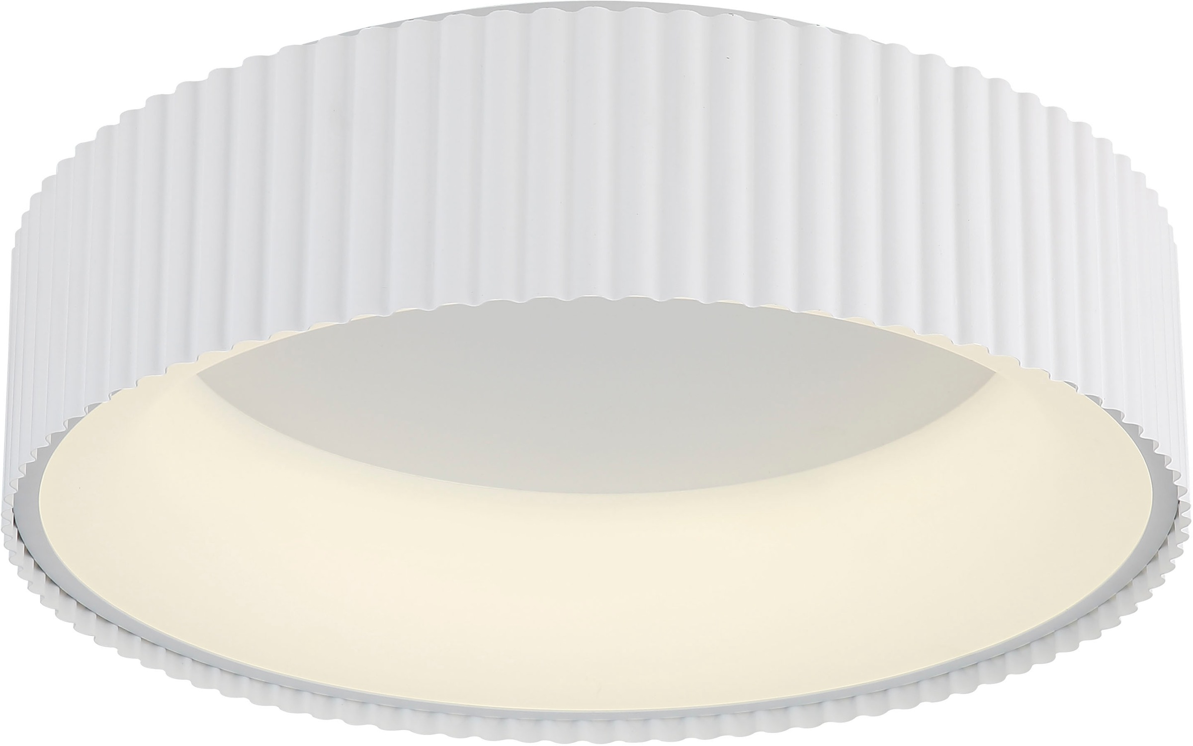 GLOBO LIGHTING Deckenleuchte »KEMP« LED-Modul 1 Stk. LED Deckenleuchte weiß matt, dimmbar, Memoryfunktion, modern