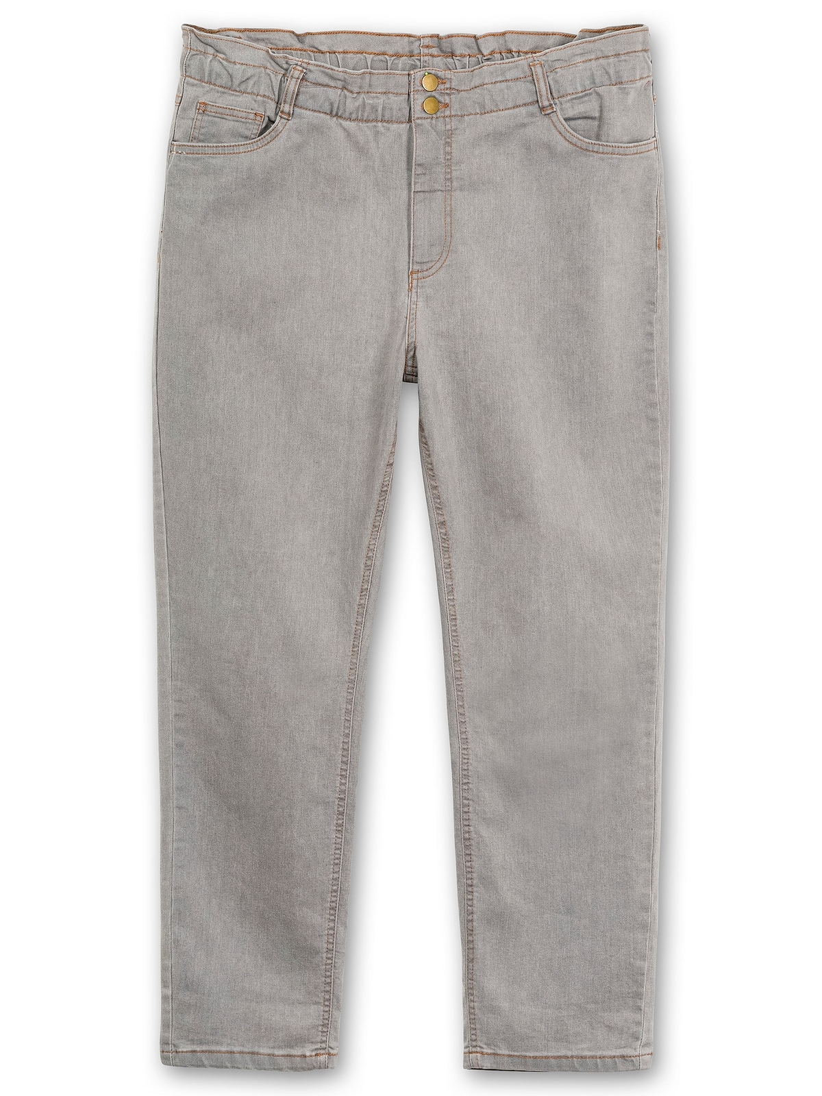 extrahohen »Große Jeans für BAUR Gerade Größen«, im | Paperbag-Schnitt Sheego bestellen