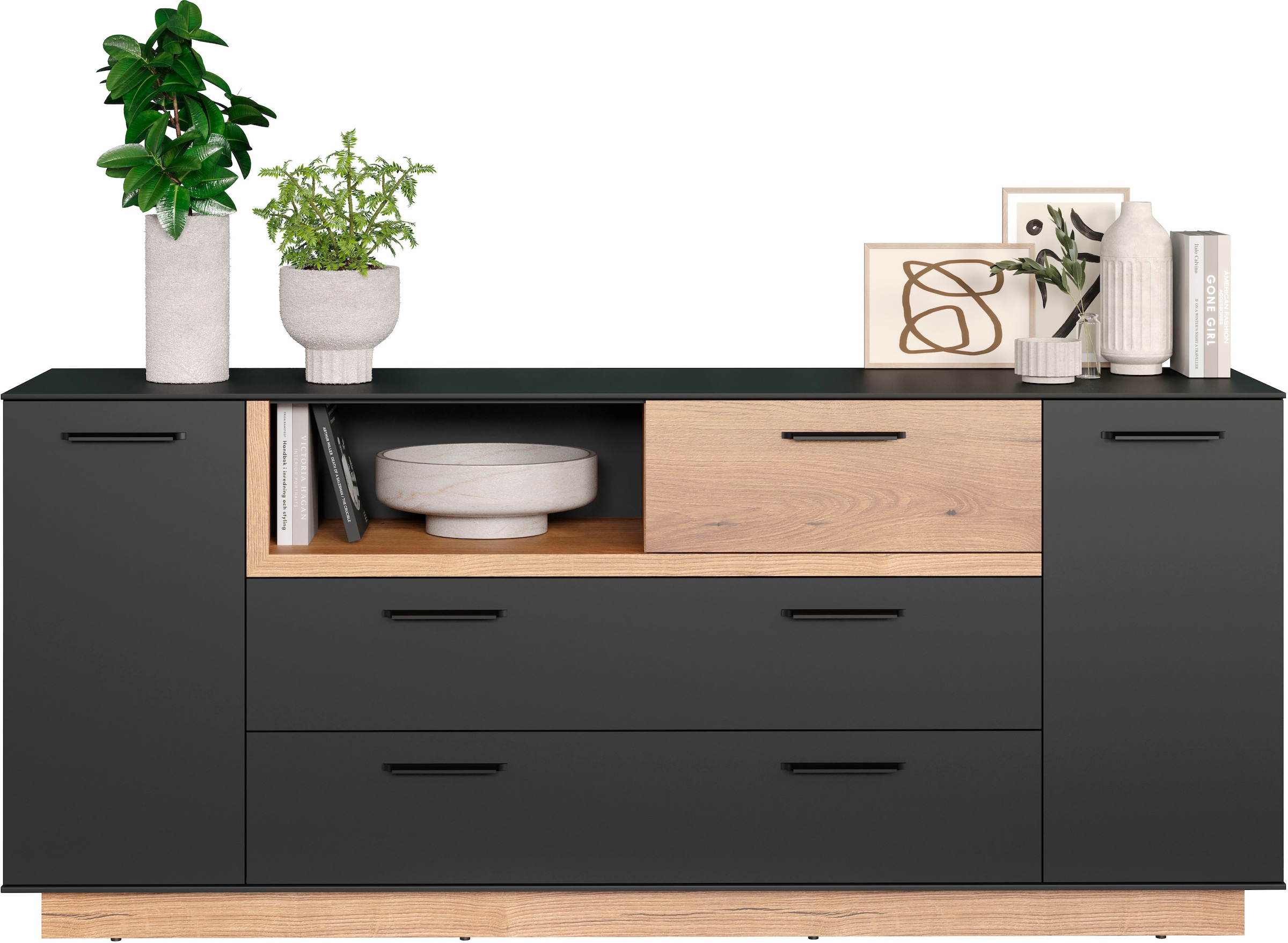 INOSIGN Sideboard "Premont", (1 St.), Kommode, Breite 187 cm breit, mit vie günstig online kaufen