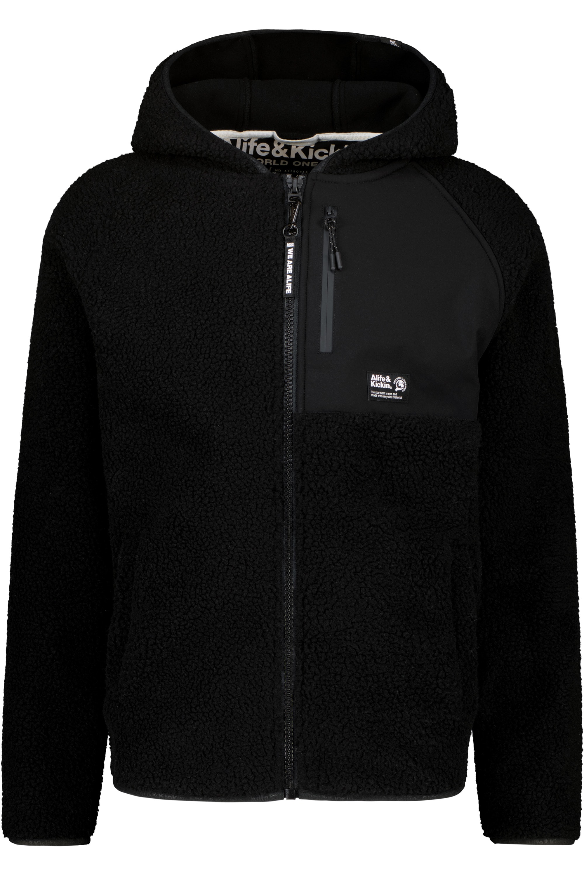 Alife & Kickin Kapuzensweatjacke "Herren HaraldAK G", Weiche, warme Teddy J günstig online kaufen