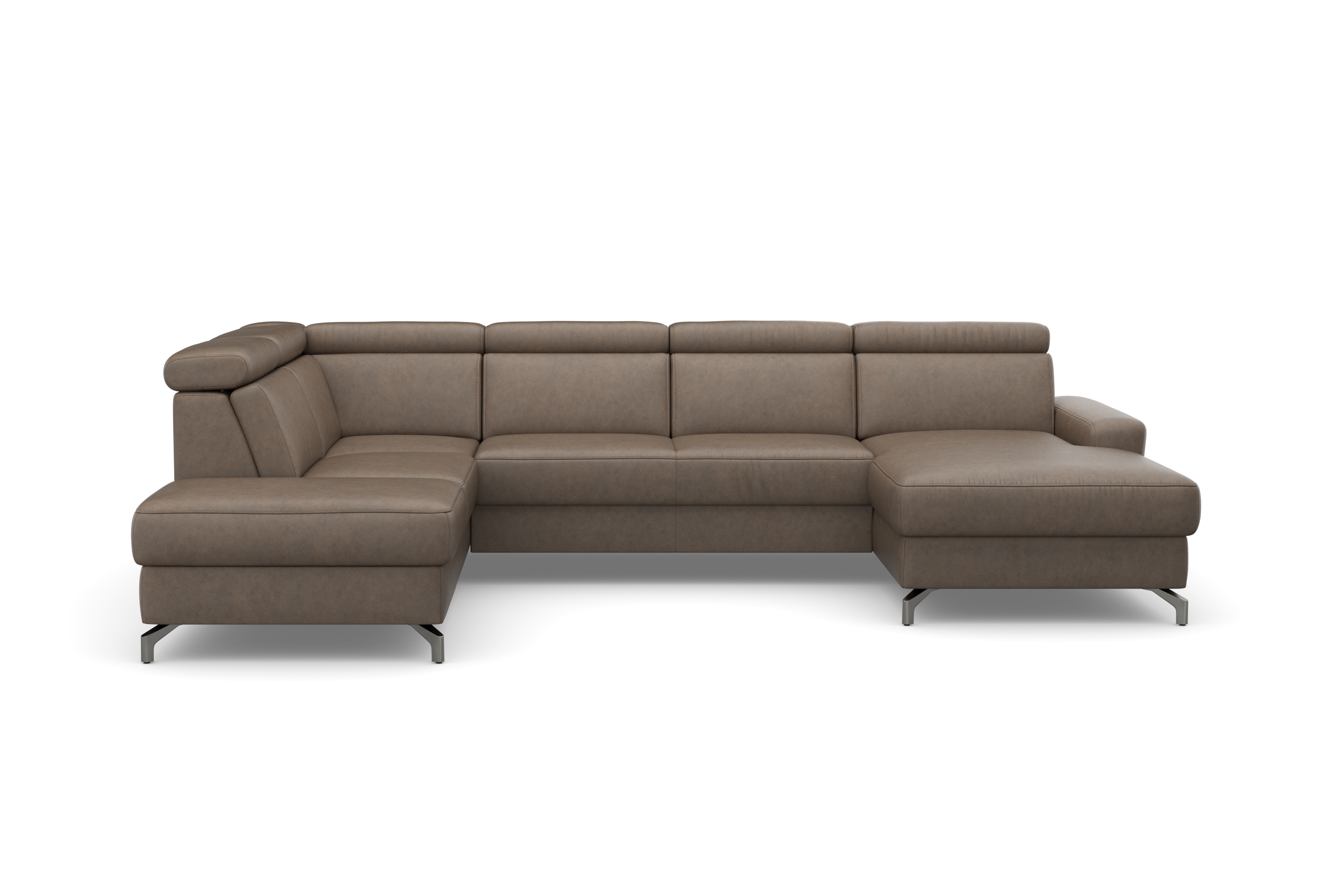 sit&more Wohnlandschaft "Scarlett U-Form" inklusive Kopfteilverstellung, optional Schlaffunktion & Bettkasten