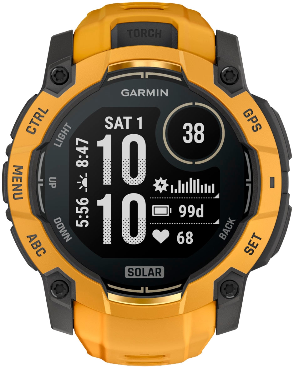 Garmin Smartwatch »Instinct 3 Solar - 50 mm«(/ 1,3 ″)
