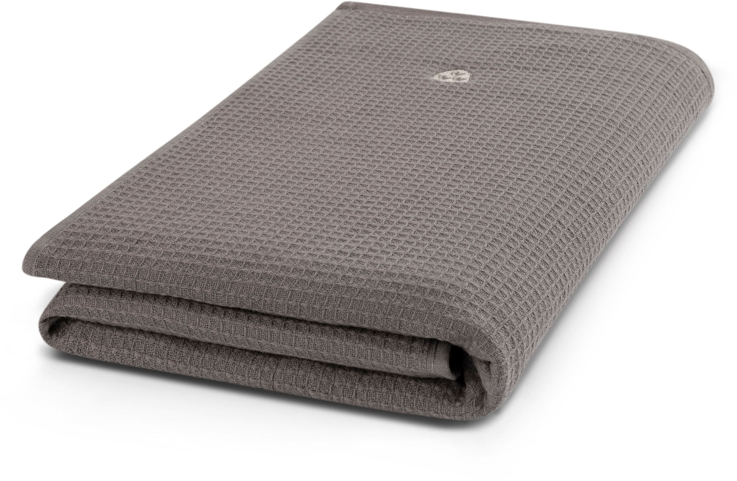 Duschtuch ROSS, B:70cm L:140cm, grau, Frottier, Baumwolle, Handtücher, "Waffelpique", 100% Baumwolle