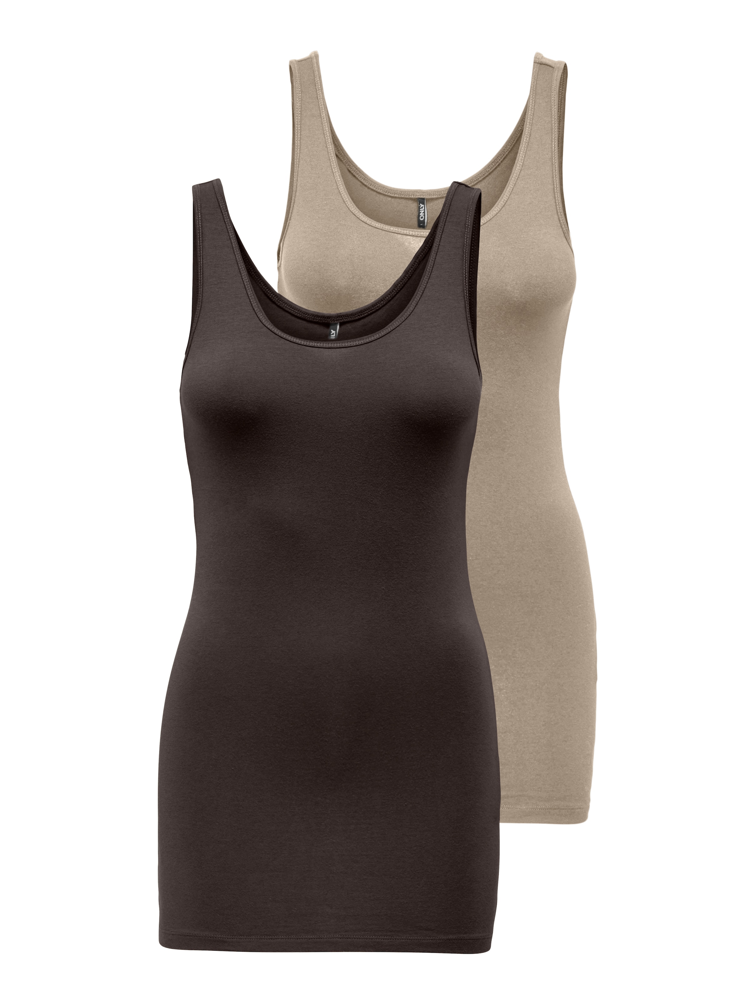 ONLY Tanktop "ONLLIVE LOVE NEW LONG TT 2PACK NOOS", (Packung, 2er-Pack) günstig online kaufen