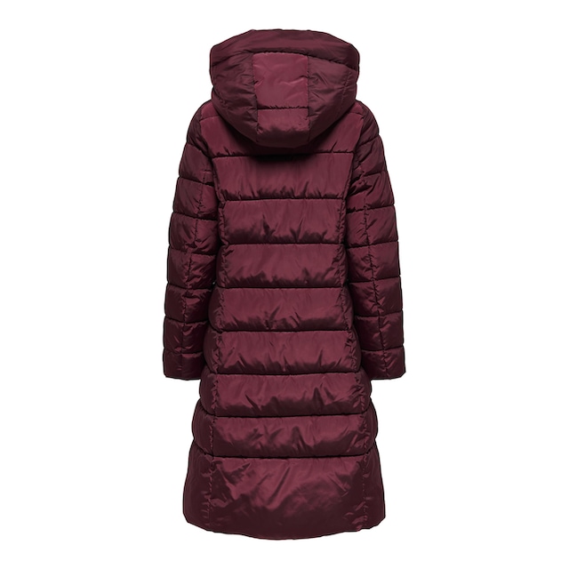 ONLY Steppmantel »ONLTINA PUFFER X LONG COAT OTW«, mit Kapuze bestellen |  BAUR