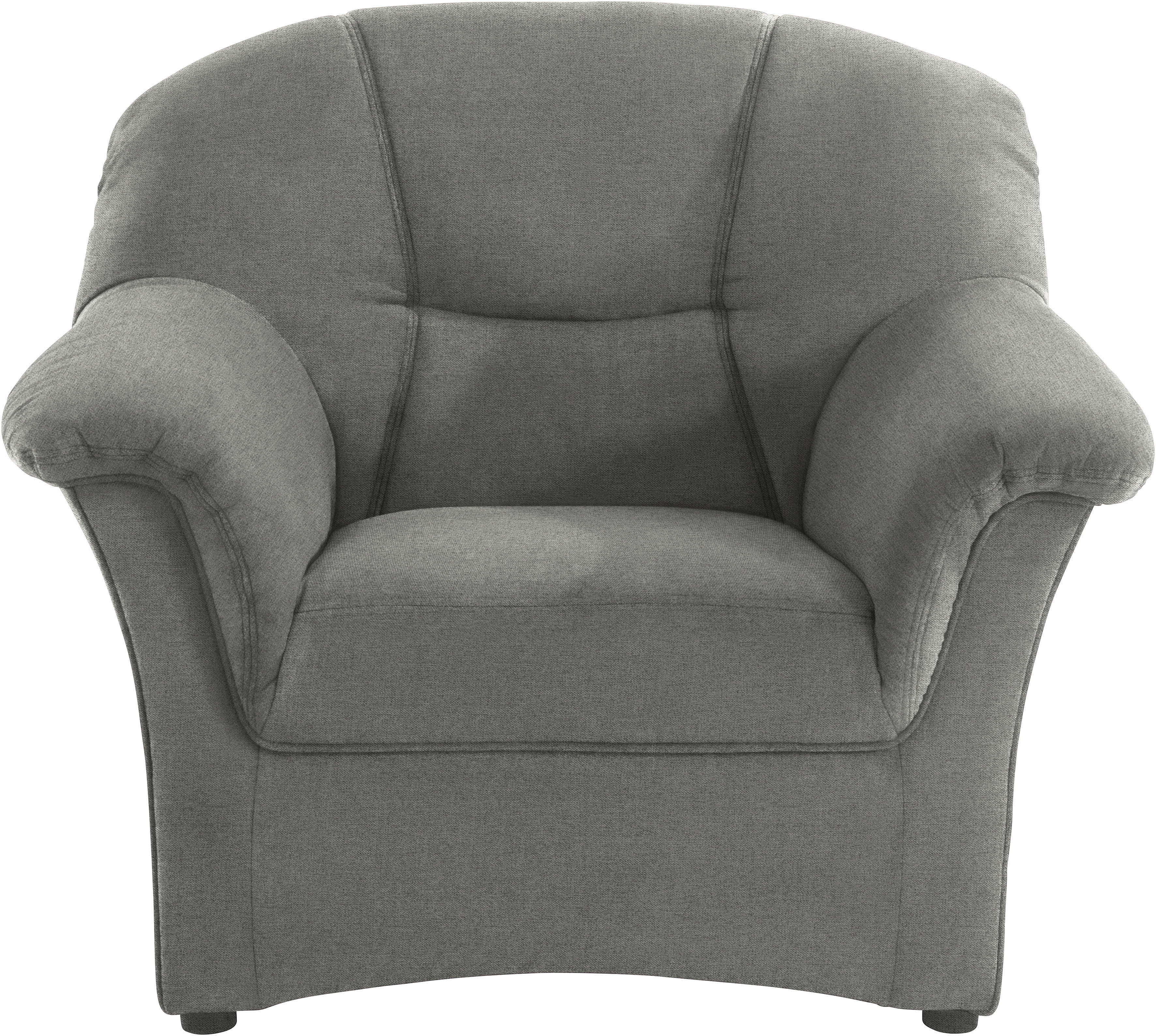DOMO collection Sessel "SARAFINA Breite 102 cm, auch mit Federkern für noch mehr Sitzkomfort" whlw. mit Federkern, elegantes Design