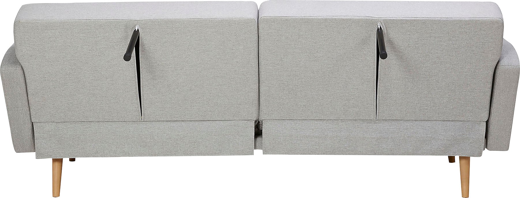 SalesFever Schlafsofa »Malmö, 2,5-Sitzer, Sofa inkl. Zierkissen«, mit Schlaffunktion, Breite 214 cm