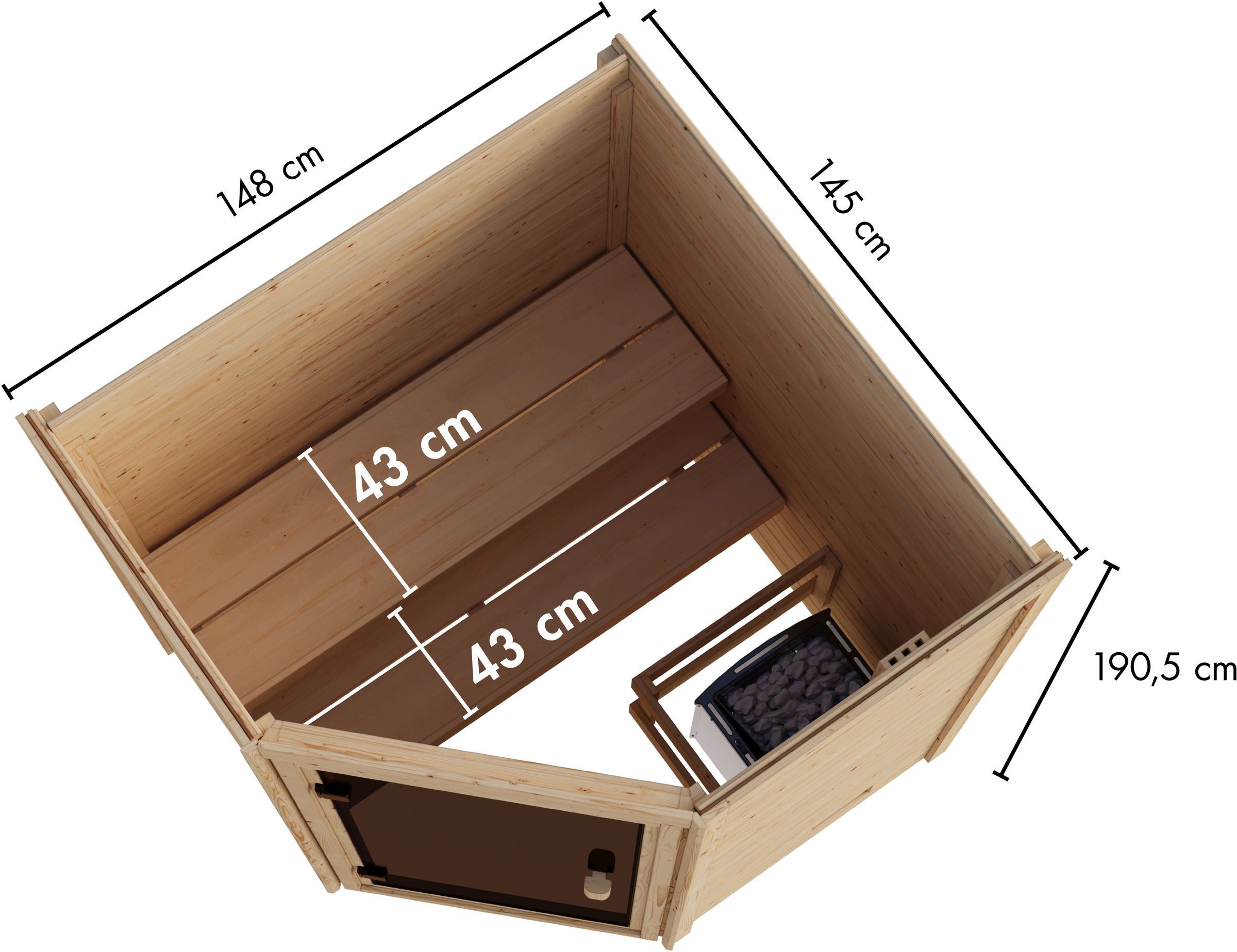 welltime Sauna »Backas« verschiedene Varianten
