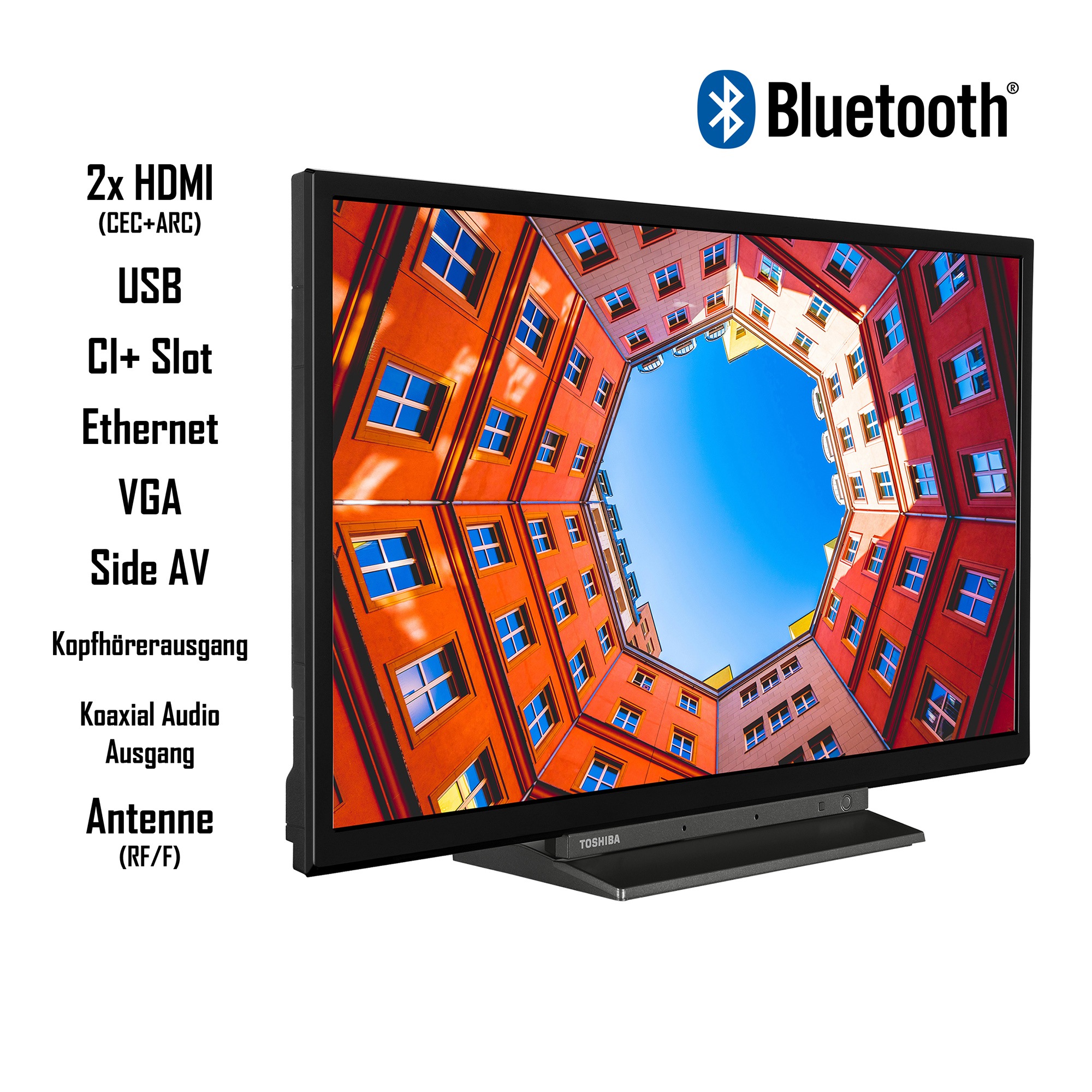 Toshiba Led Fernseher 24wk3c63da 60 Cm24 Hd Ready Smart Tv Online Kaufen Baur 0621