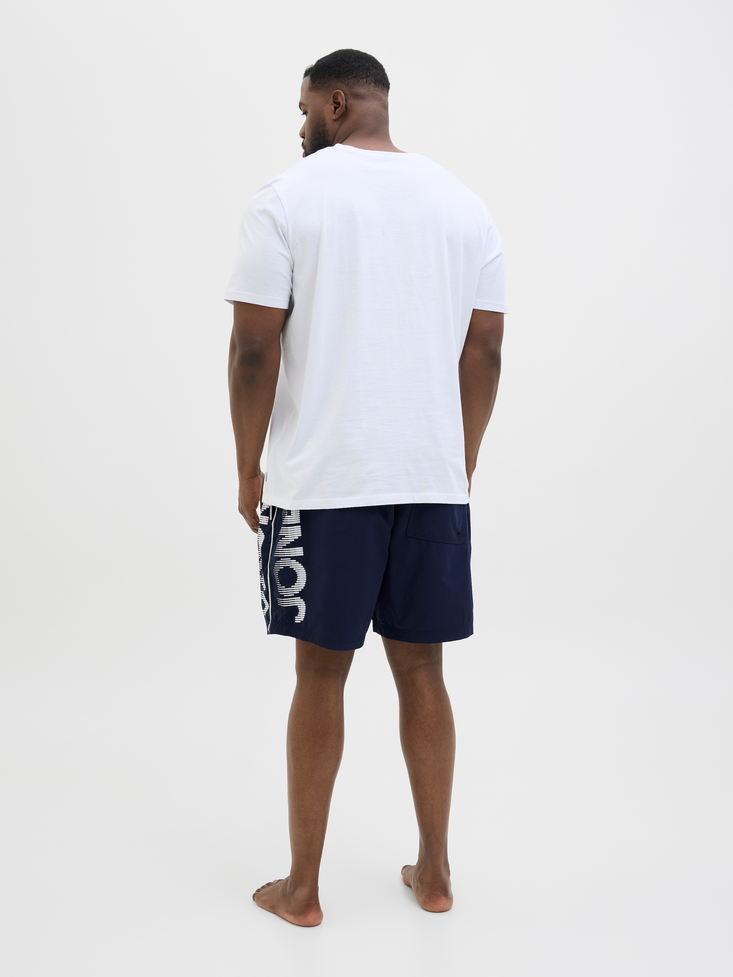 Jack & Jones PlusSize Badeshorts »JPSTMAUI JJSWIM SPLICE LOGO AKM SN PLS«