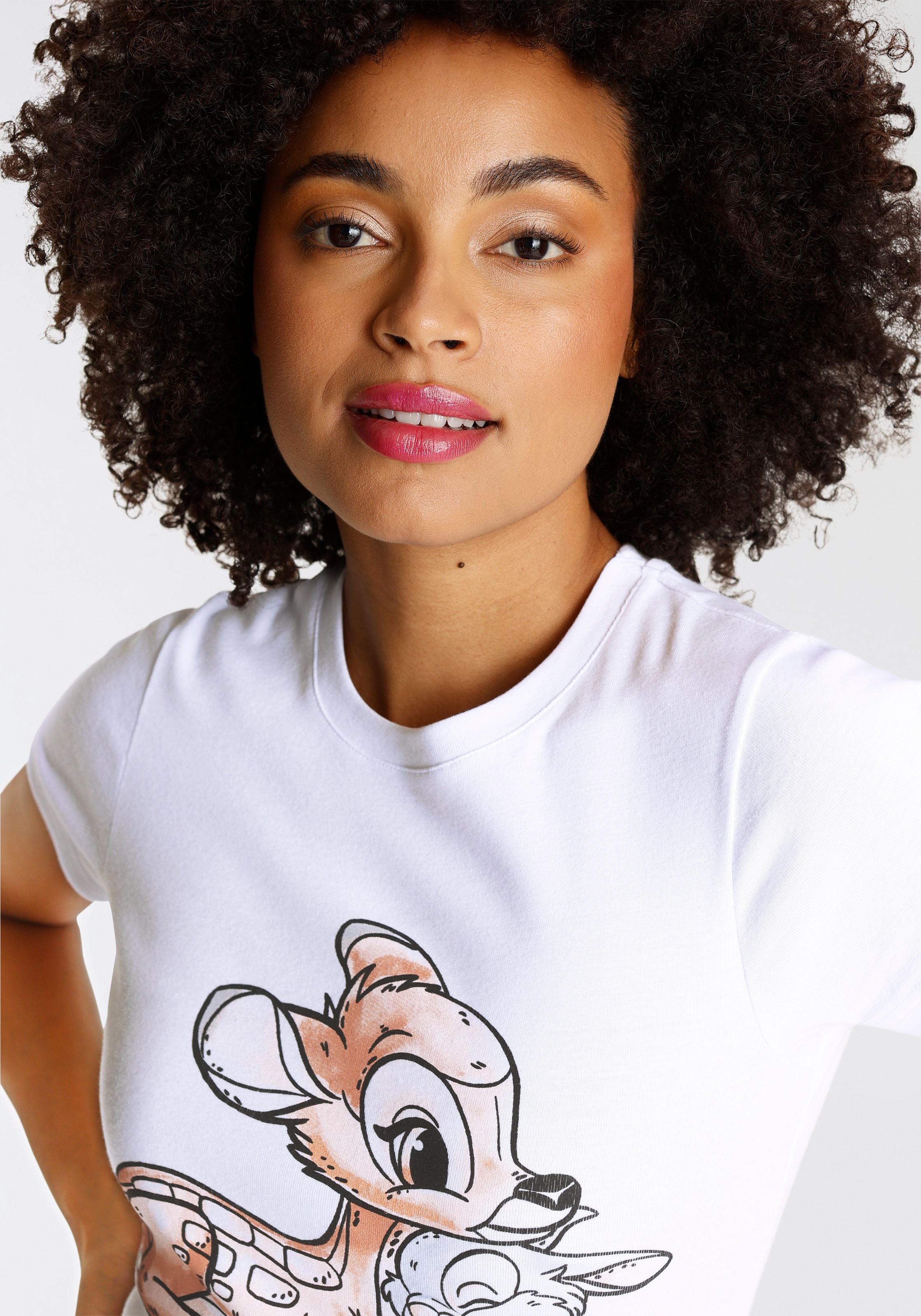 Thumbnail - KangaROOS T-Shirt, Kurzarm, sehr figurbetonte Passform, aus Baumwolle