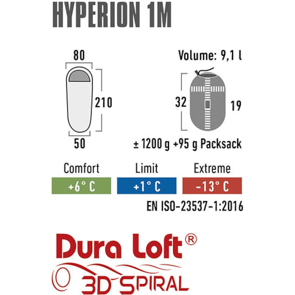 High Peak Mumienschlafsack »Hyperion 1M«