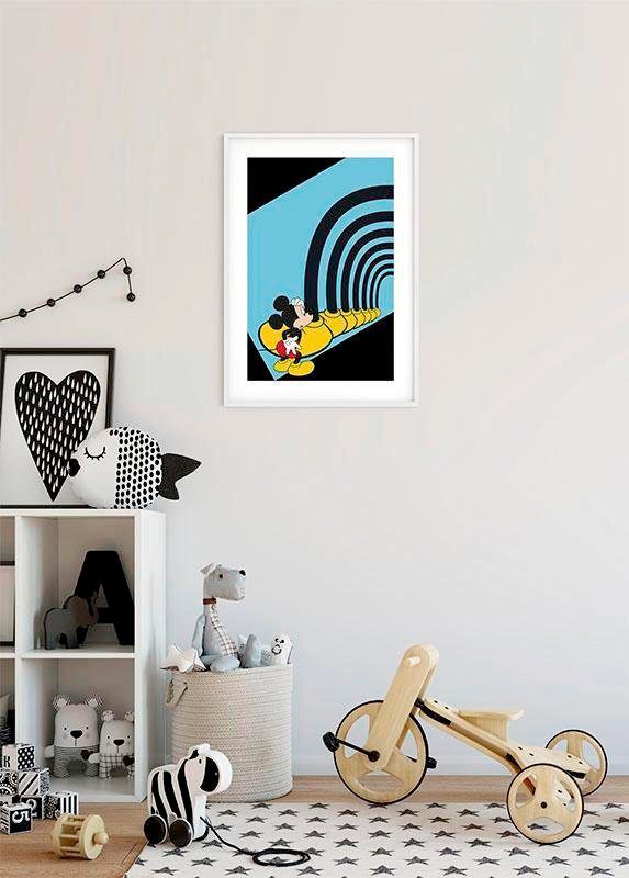 Komar Bild »Mickey Mouse Foot Tunnel«, Disney, (1 St.), Wandbild zur Dekoration im Kinderzimmer - ohne Rahmen
