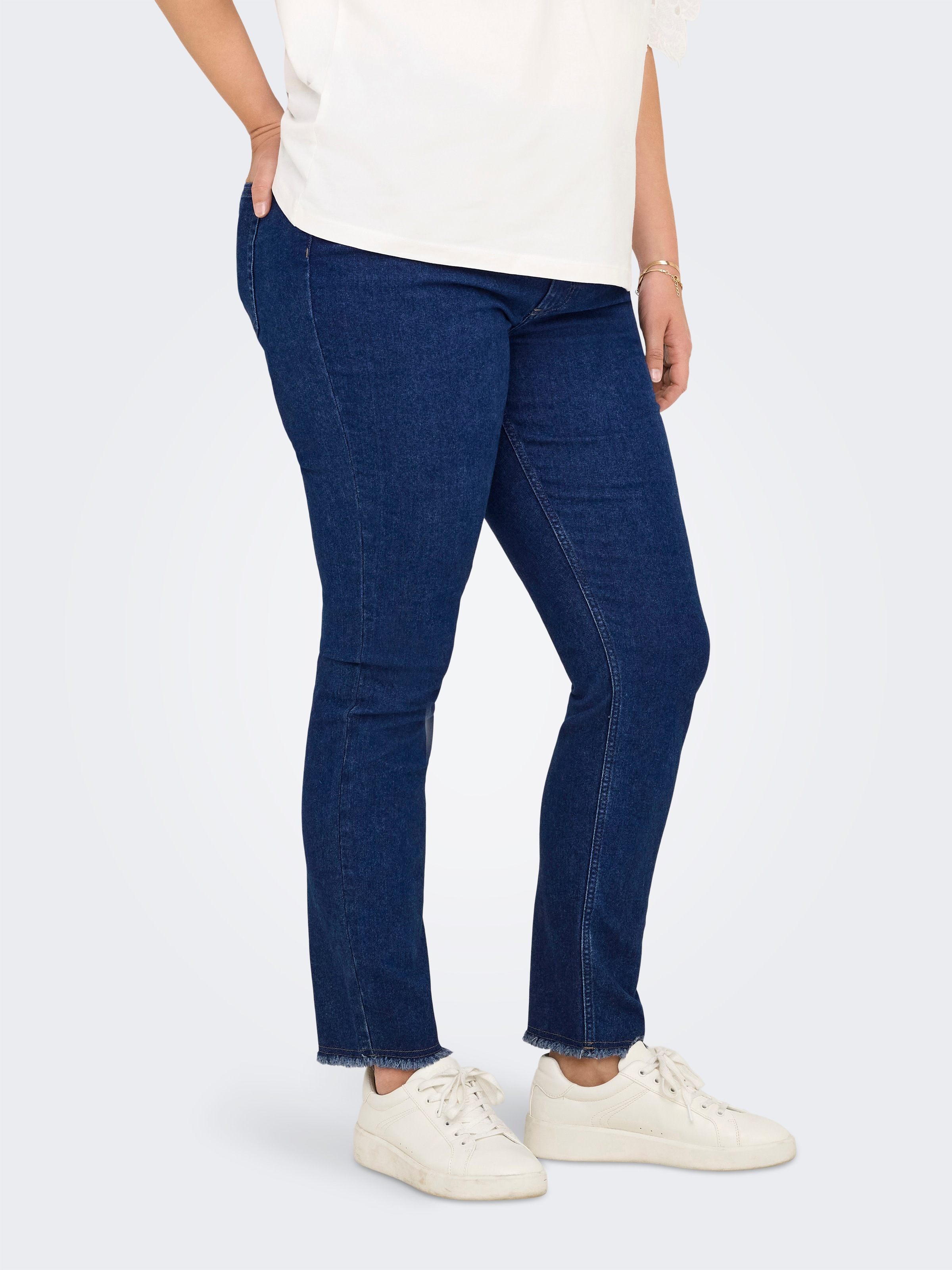 ONLY CARMAKOMA Skinny-fit-Jeans "CARHUSH MID SKINNY ANK RW DNM AKM187" günstig online kaufen