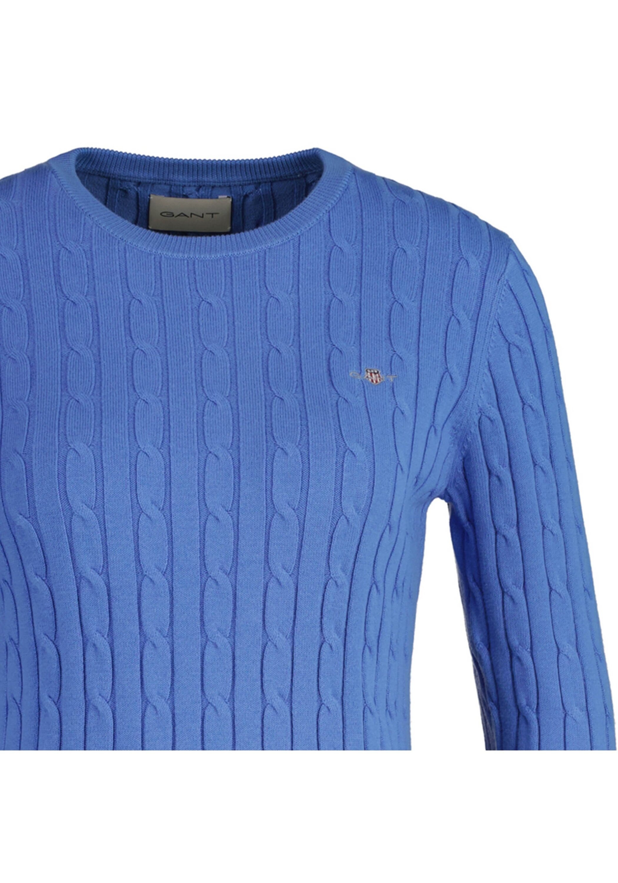 Gant Sweater "Strickpullover STRETCH COTTON CABLE C-NECK" günstig online kaufen