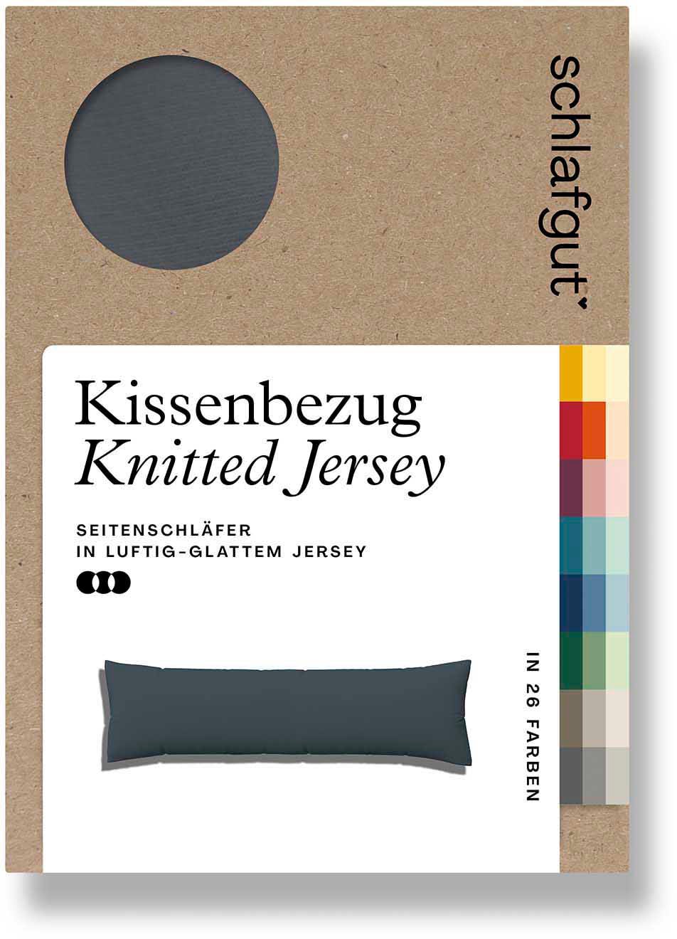Schlafgut Kissenbezug "Pure flexibler Kissenbezug für Nackenstützkissen" Bio-Baumwolle mit Elasthan, mit Gummizug, bügelfrei