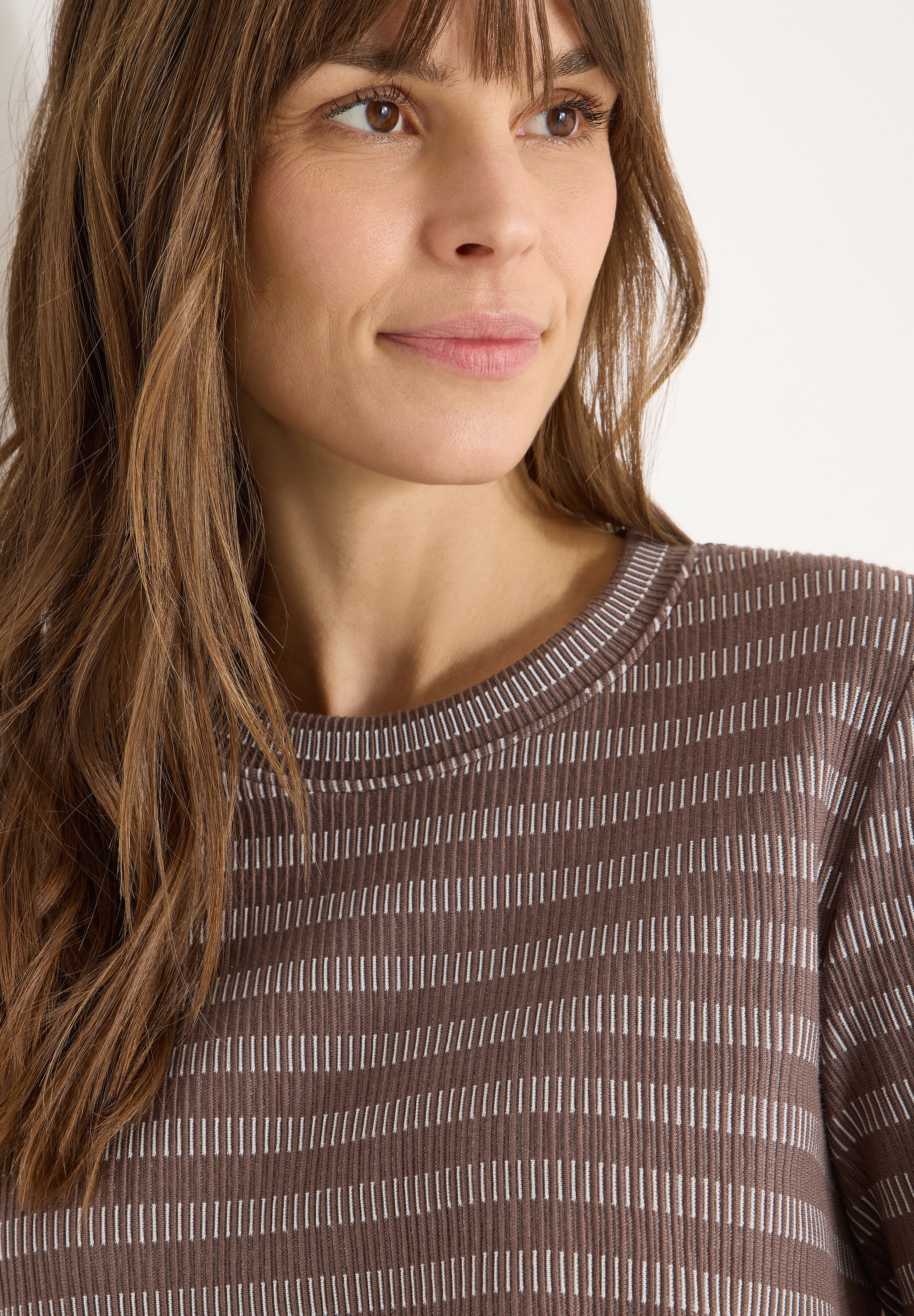 Thumbnail - Cecil Langarmshirt im Streifen-Look