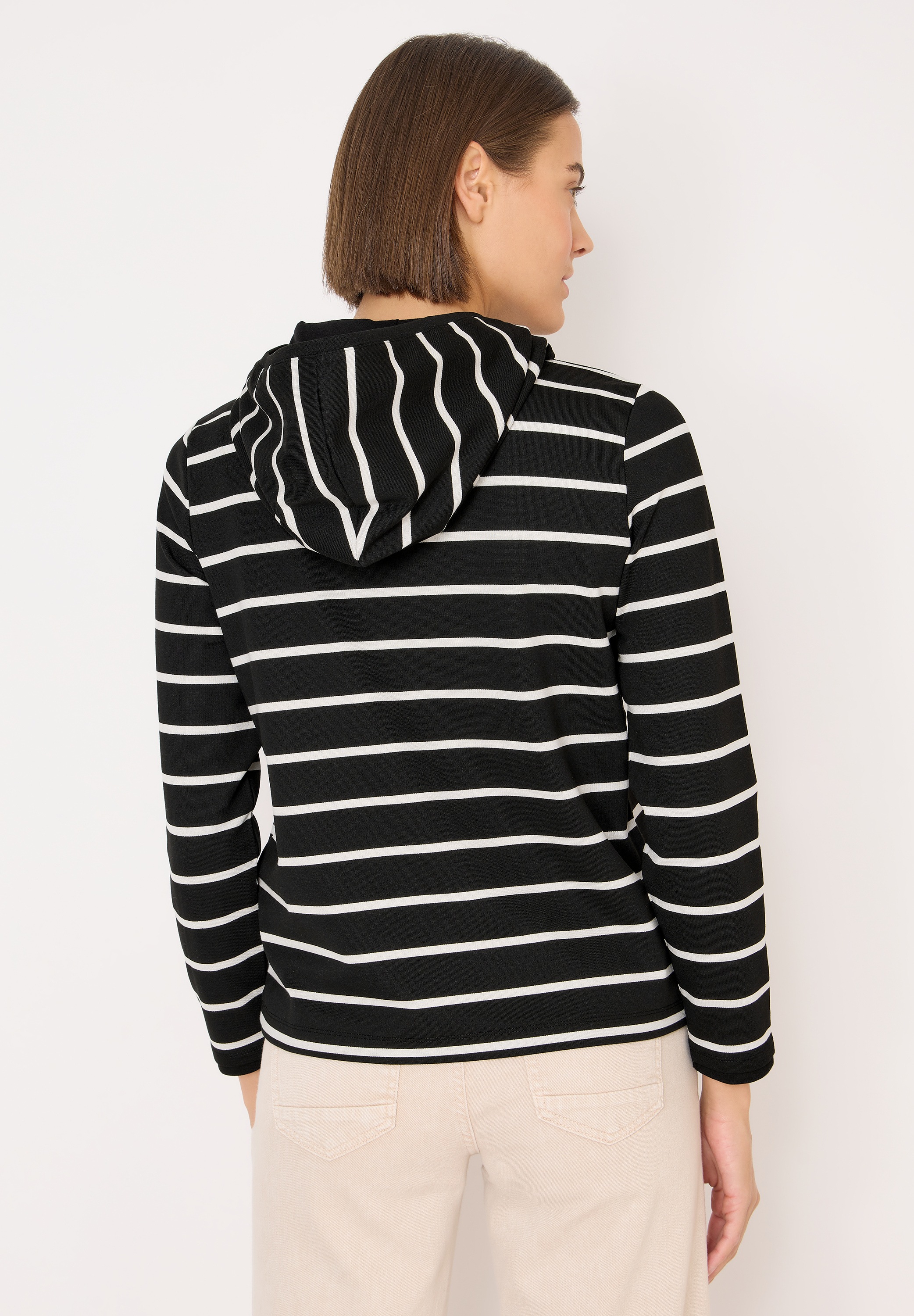 Cecil Kapuzenshirt aus softem Materialmix