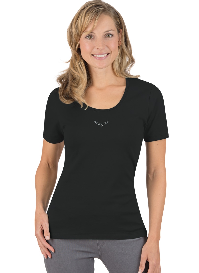 Trigema T-Shirt »TRIGEMA T-Shirt online mit bestellen | BAUR Kristallsteinen«