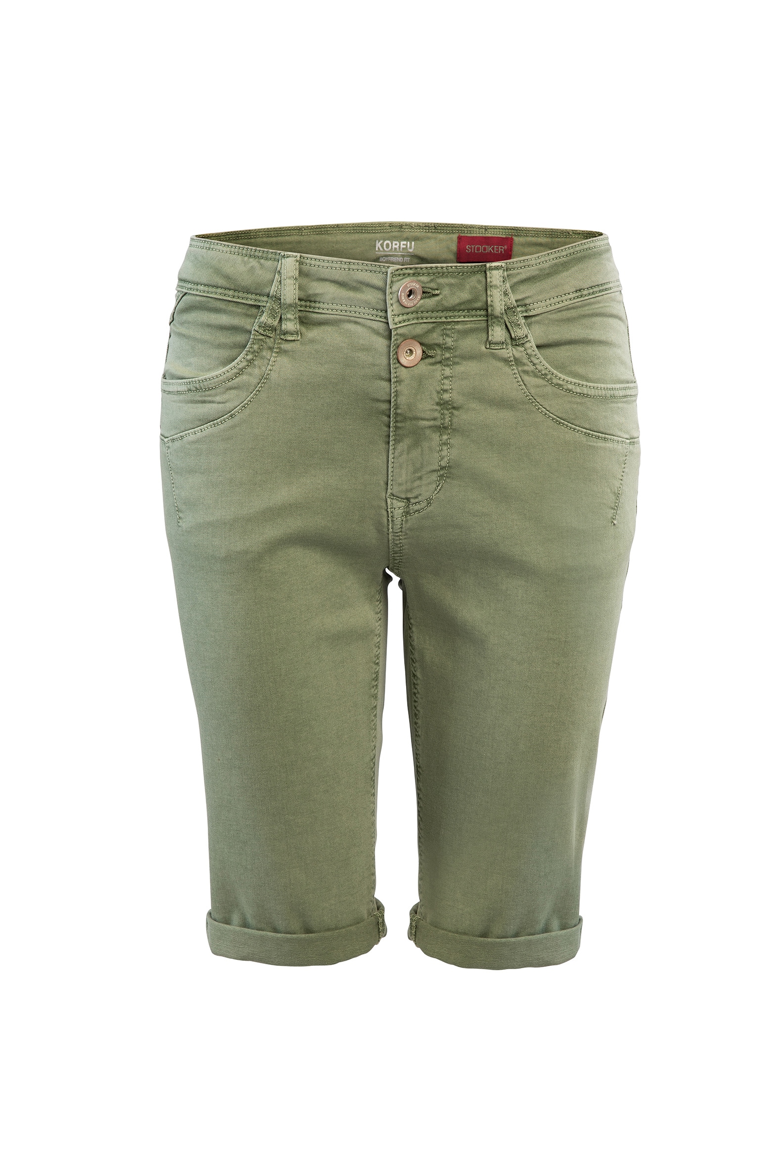 STOOKER WOMEN Bermudas »KORFU Bermuda Boyfriend Fit«, Bermuda 5-Pocket Boyfriend Fit Power Stretch für Damen