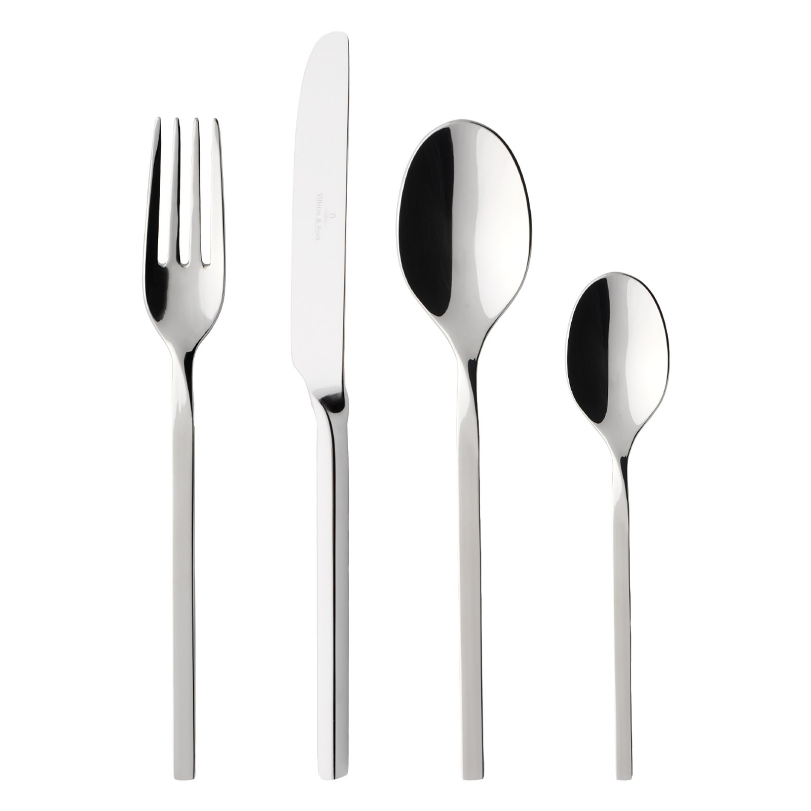 Villeroy & Boch Besteck-Set "Tafelbesteck NewWave 144er Set edelstahl" Spülmaschinenfest