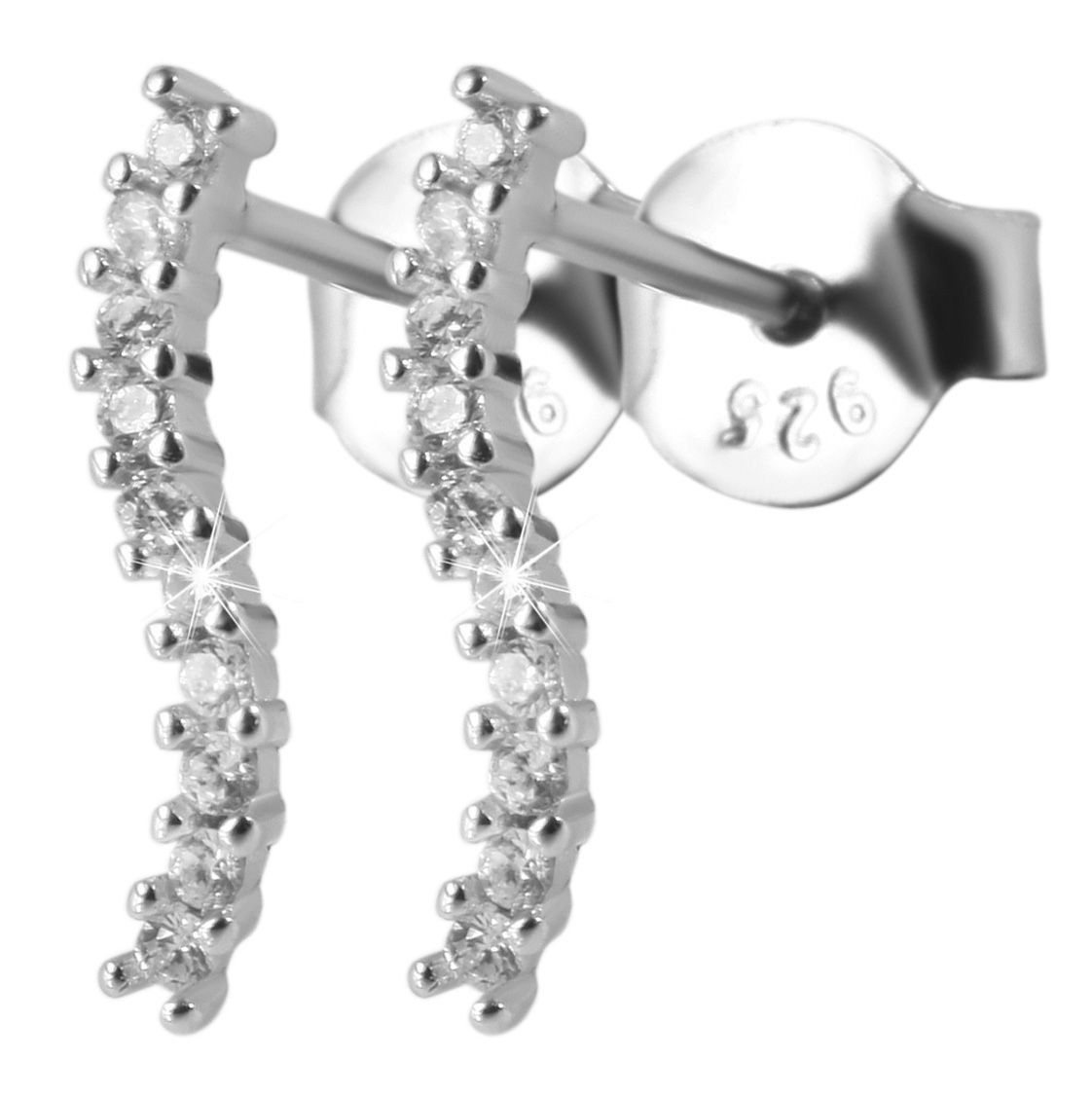 Adelia´s Paar Ohrhänger "Damen Ohrringe – Ohrstecker aus 925 Silber mit Zir günstig online kaufen