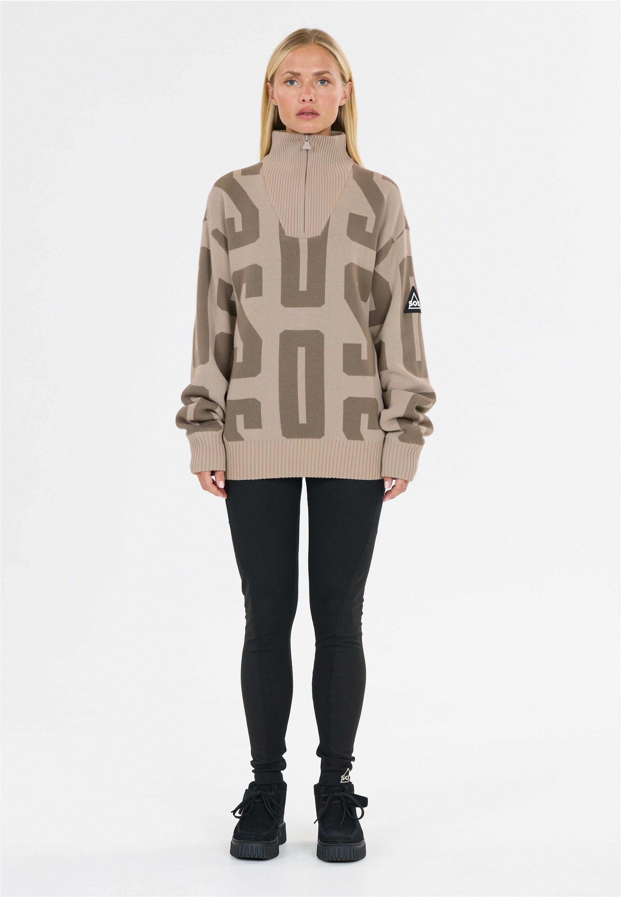 SOS Strickpullover "Verbier", mit praktischer Reißverschlussleiste günstig online kaufen