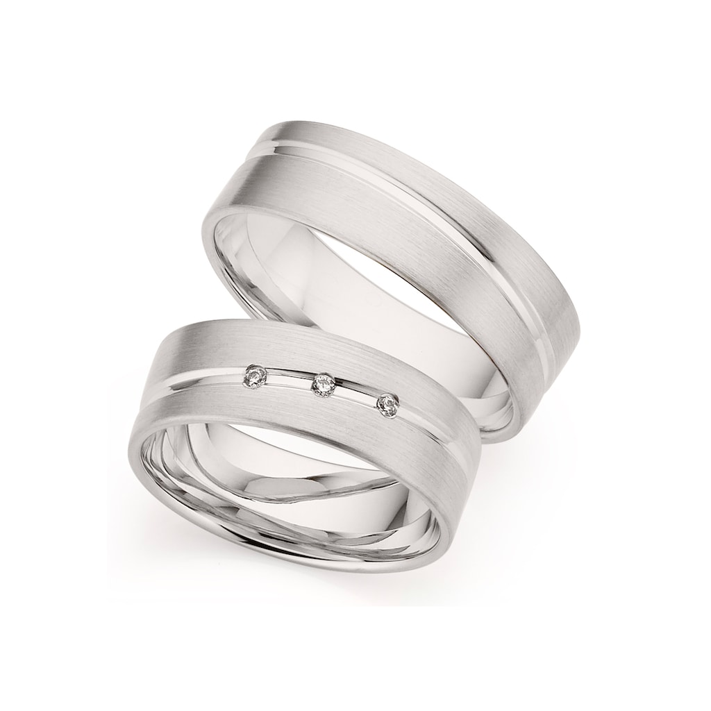 Phönix Trauring »Schmuck Geschenk Silber 925 Trauring Ehering LIEBE versch. Varianten«, Made in Germany - wahlweise mit oder ohne Brillanten