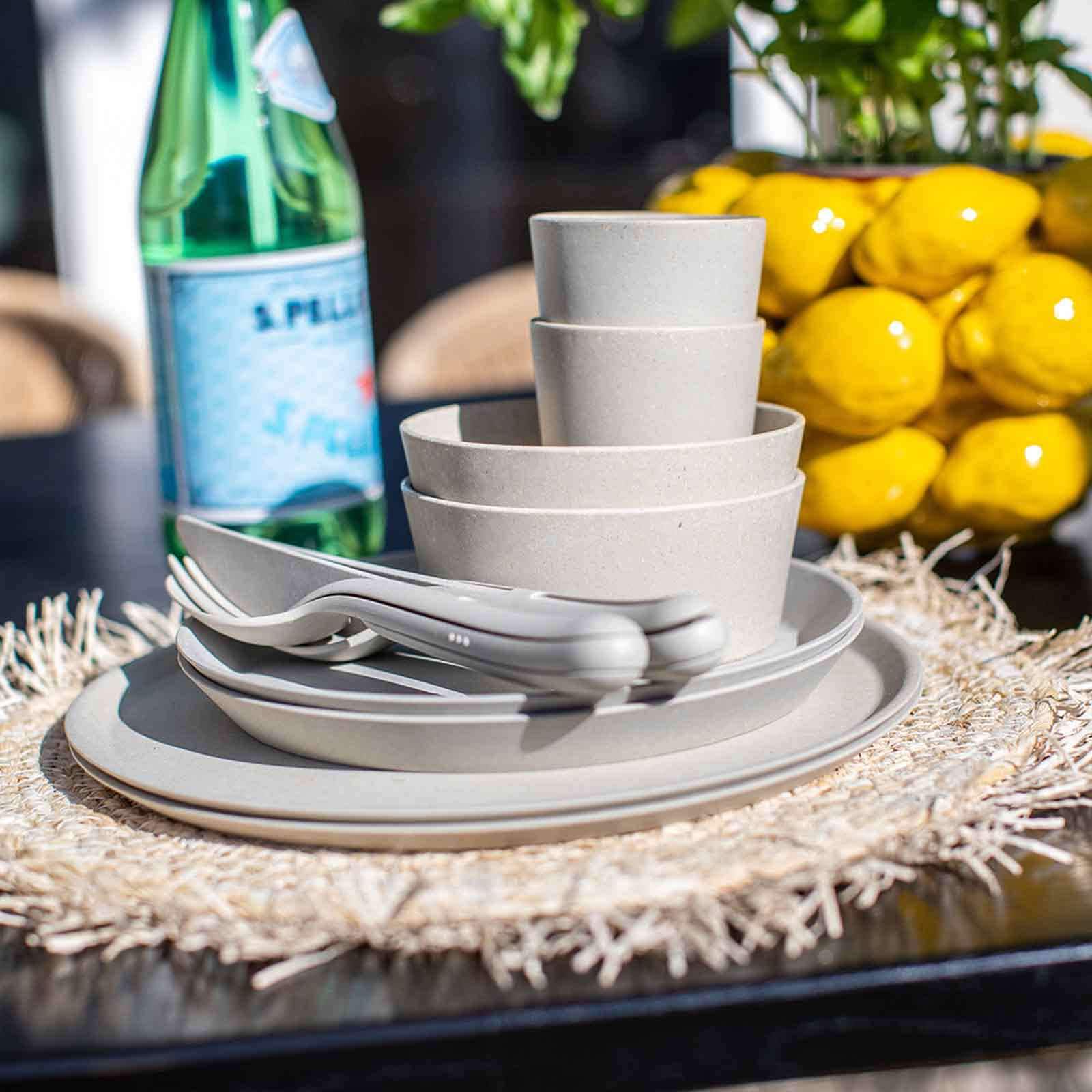 KOZIOL Geschirr-Set »Geschirrset Connect Set Helsinki 10er Set beige«