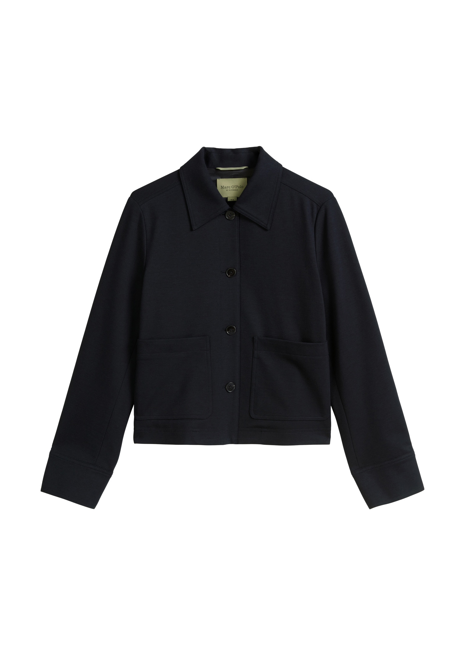 Marc O'Polo Kurzjacke »aus Interlock-Jersey«, ohne Kapuze