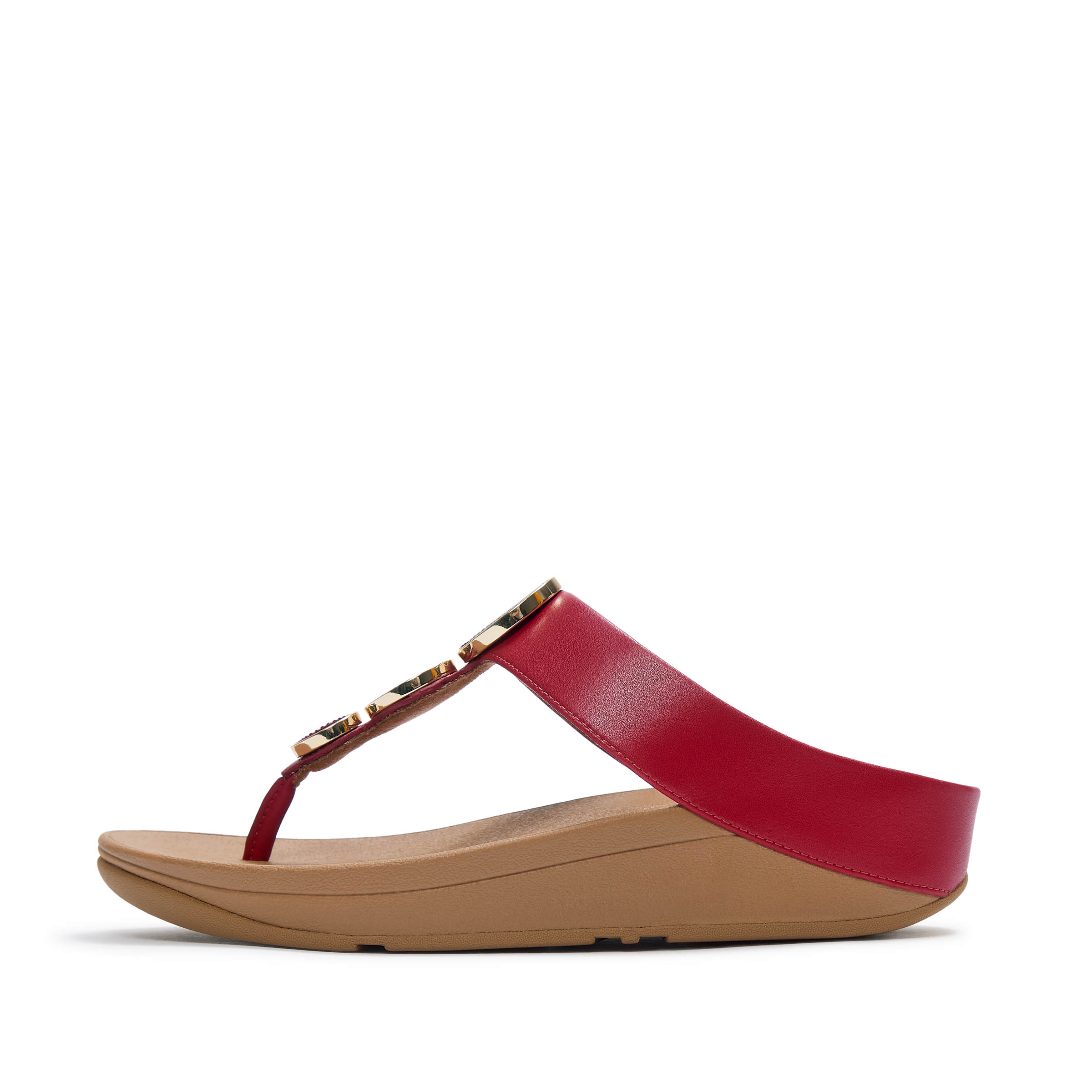 Fitflop Dianette "Halo Bead-Circle Metallic Toe-Post Sandals" Pool Slides, Pantolette Mit Dämpfender Zwischensohlentechnologie