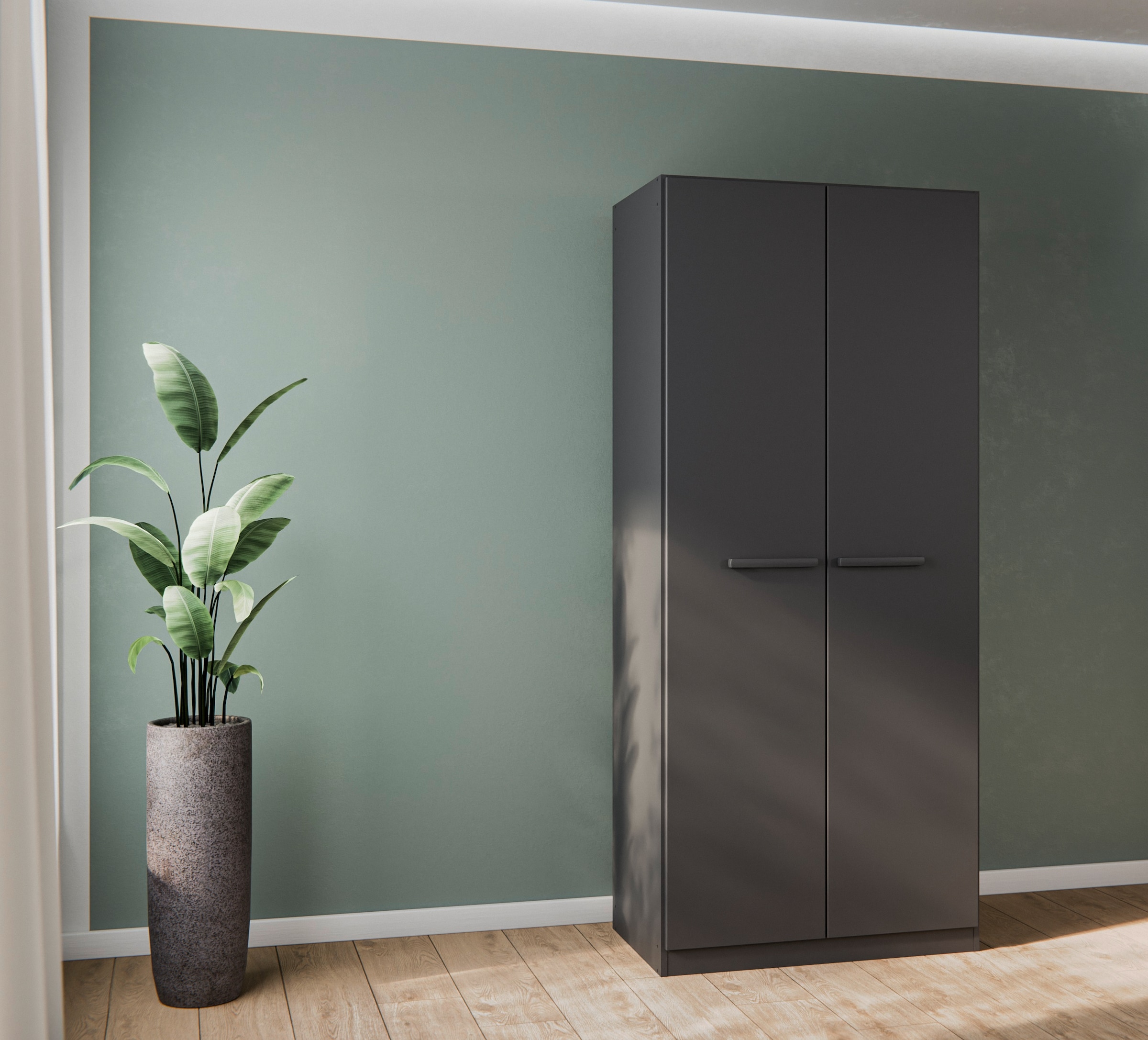 OTTO home Kleiderschrank "Mehrzweckschrank Aktenschrank Möbel Mietswohnung Schlafzimmer MODI" erhältlich in Breiten 91/136/181/226/271 cm, Höhe 210 cm, in angesagten Farbkombinationen, optional mit Spiegel MADE IN GERMANY