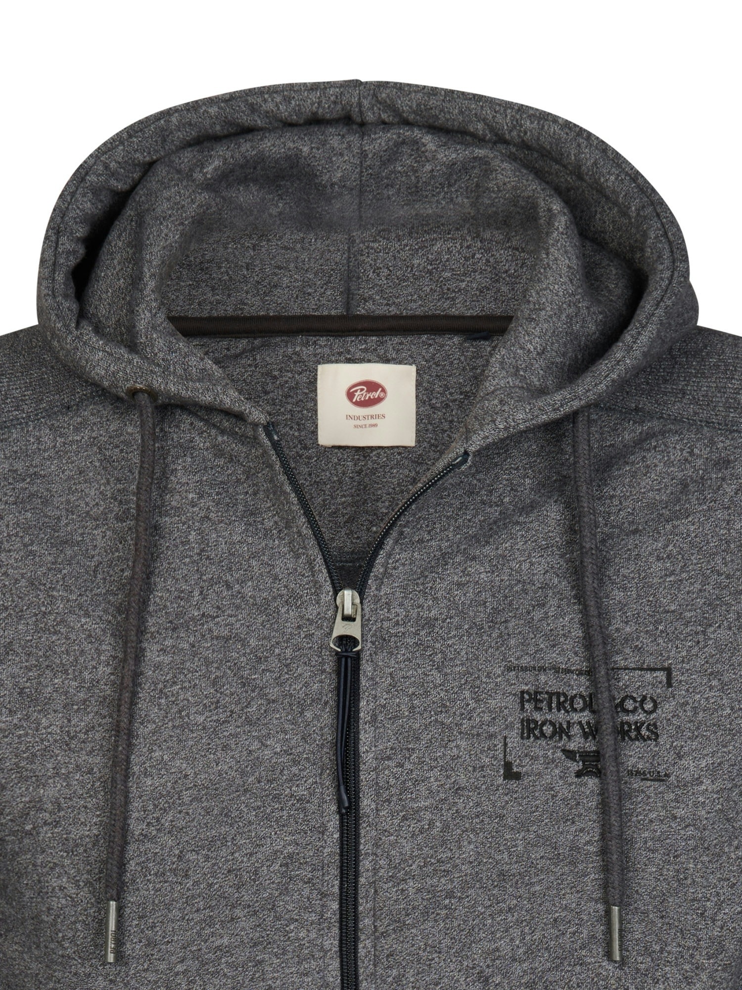 Petrol Industries Kapuzensweatshirt , mit Reißverschluss und Eingrifftaschen
