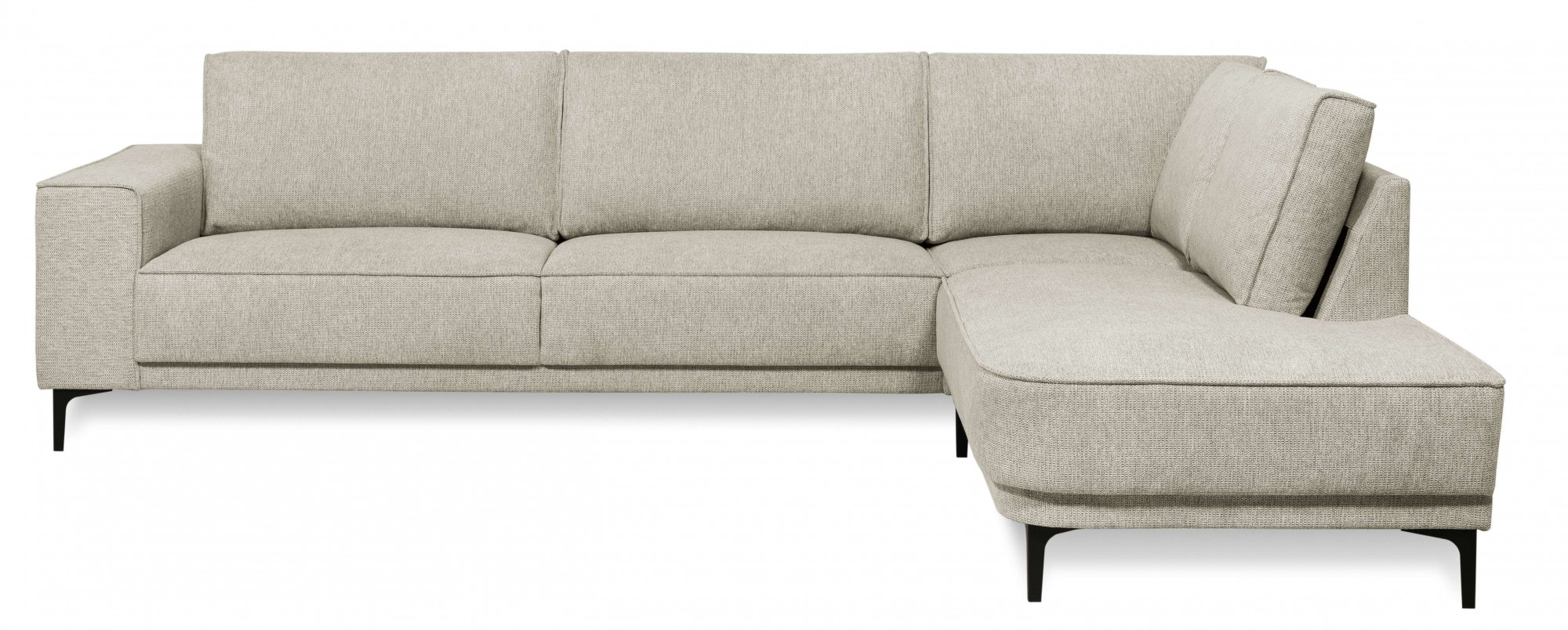OTTO home Ecksofa »Casina« mit abgerundeter Ottomane, in einem weichen Chenille-Stoff